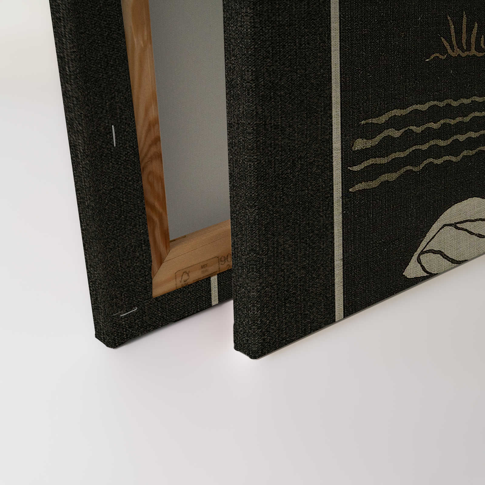             Adlon 3 - Leinwandbild Dame im Pelz Asian Design – 0,60 m x 0,90 m
        