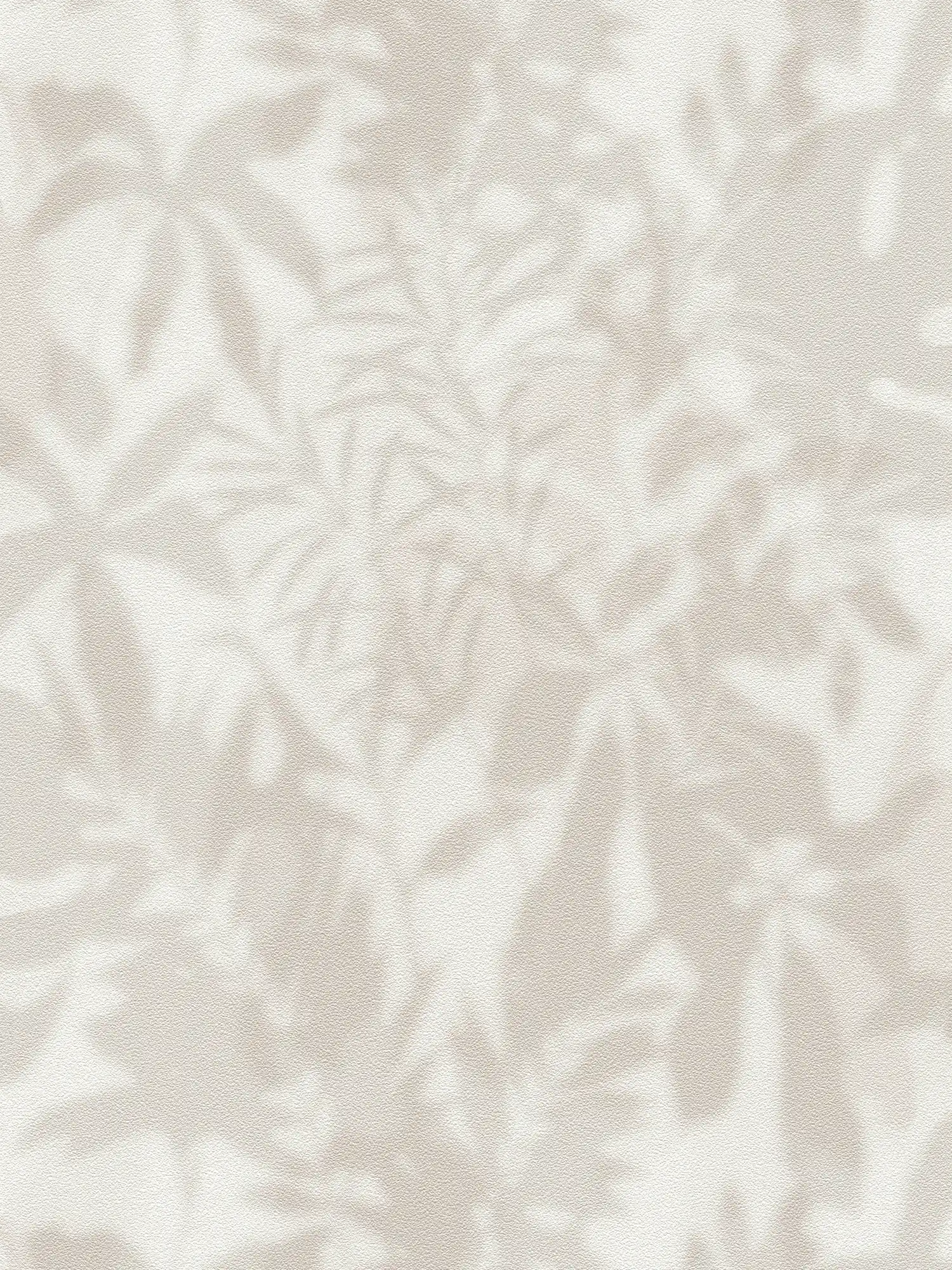 Daniel Hechter Vliestapete mit dezentem Blättermuster in Schattenoptik – Grau, Beige