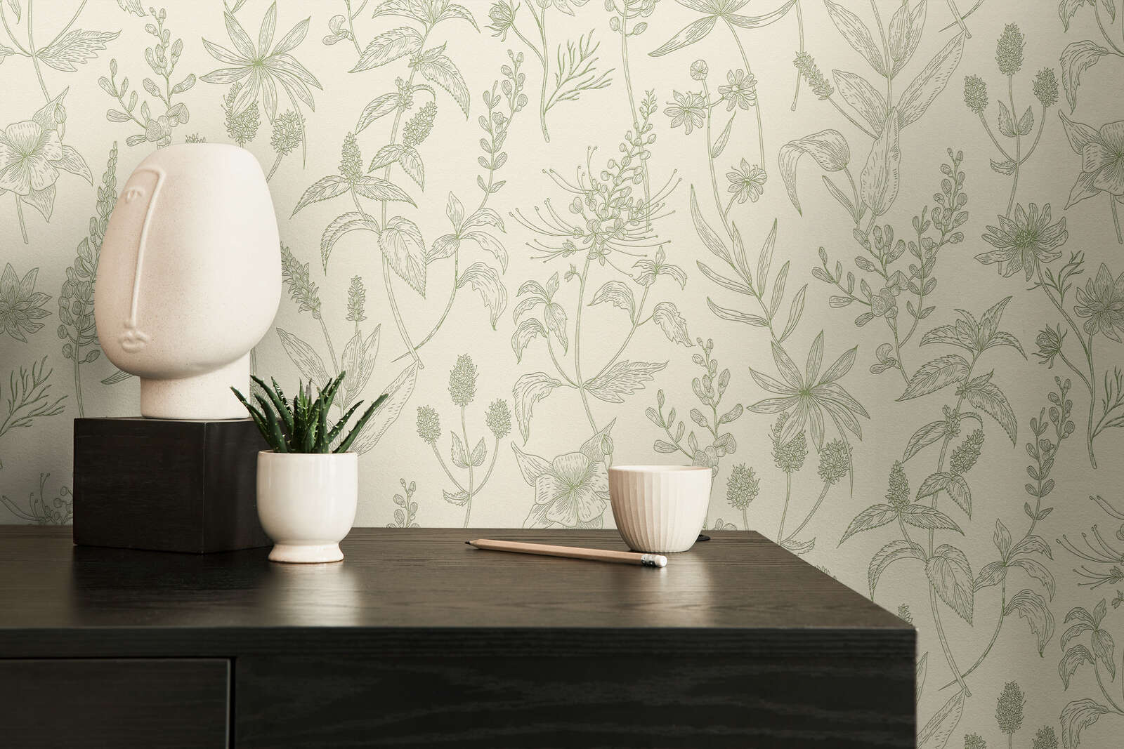 Innenarchitektur, Wand, Tabelle, Lampe, Pflanze