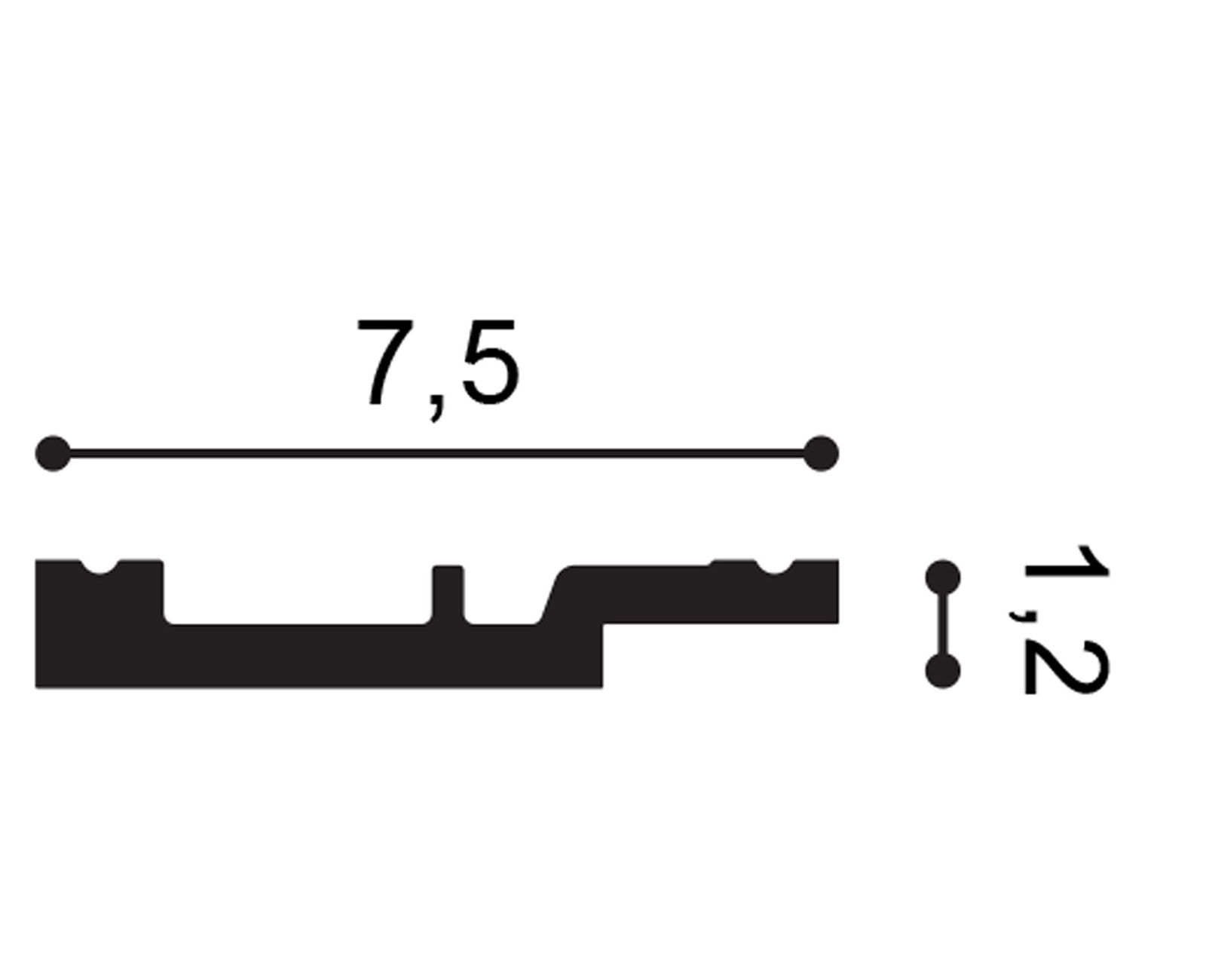             Moderne Sockelleiste Riga – SX187F
        