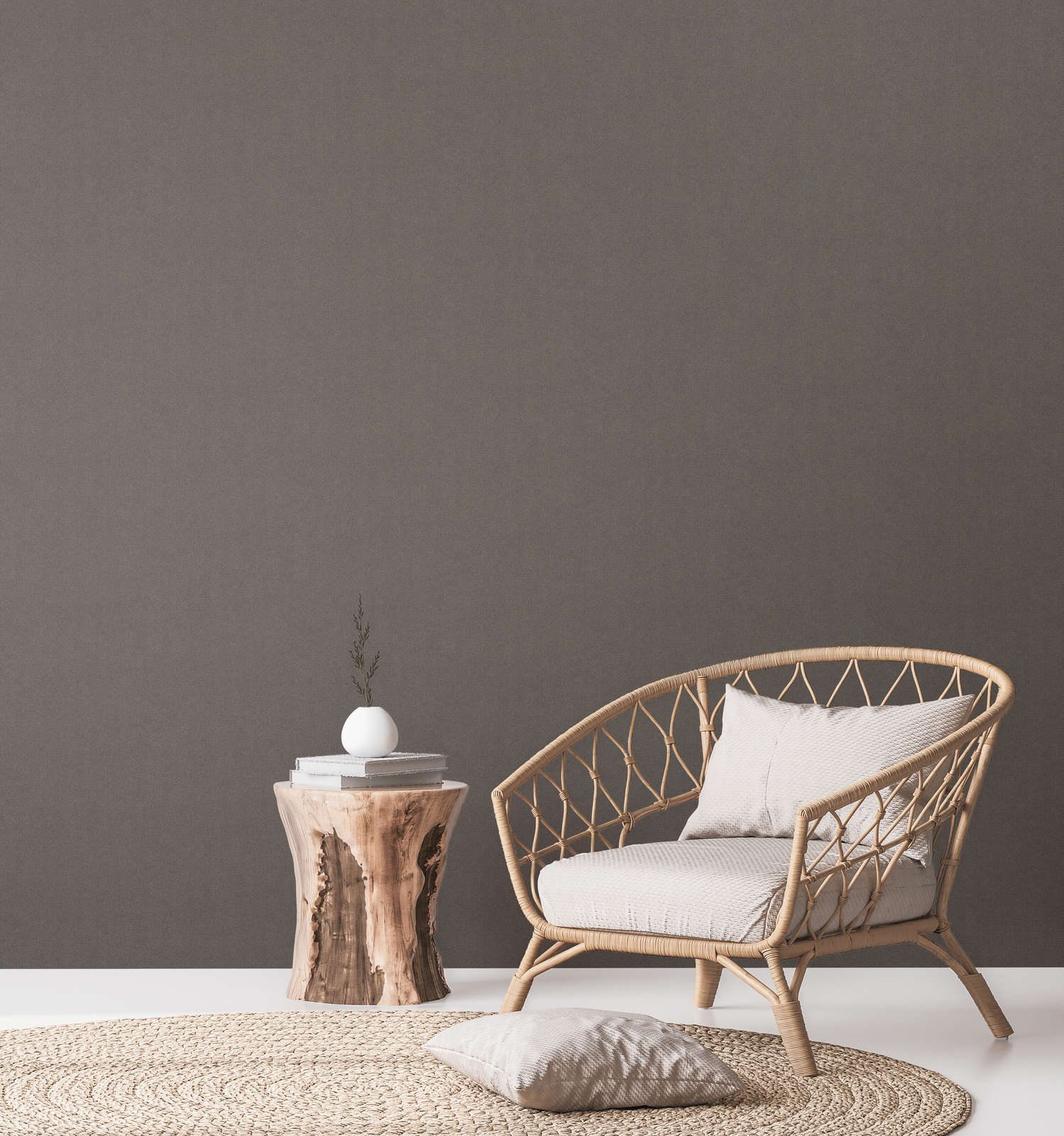             Vliestapete mit feinem Glanzmuster PVC-frei – Gold, Schwarz
        