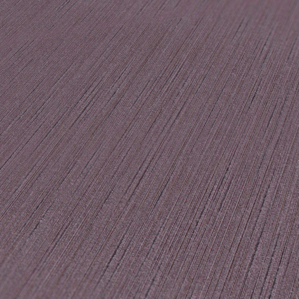             Tapete dunkle Malve mit natürlicher Struktur – Lila, Violett
        