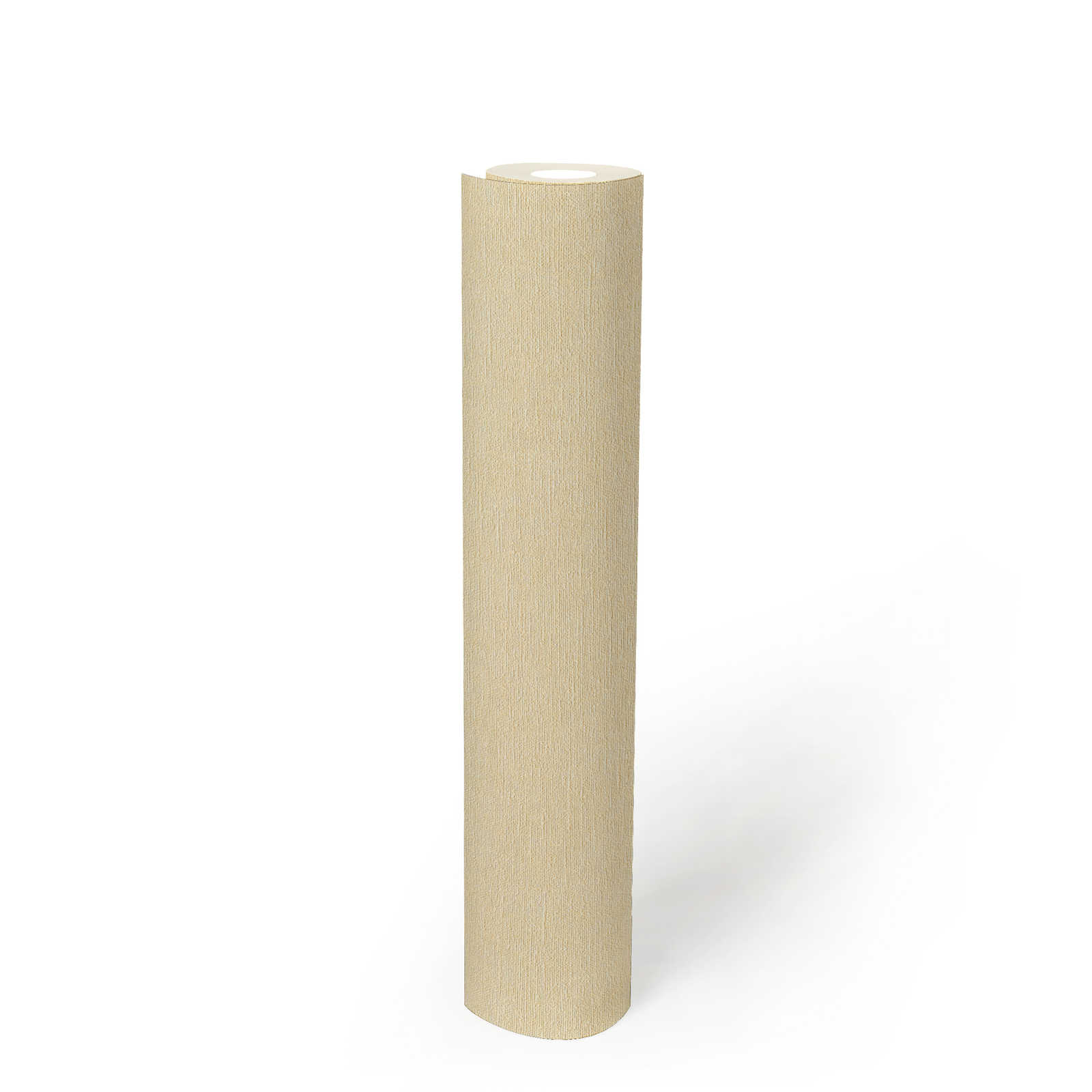Vliestapete einfarbig in Textiloptik – Beige
