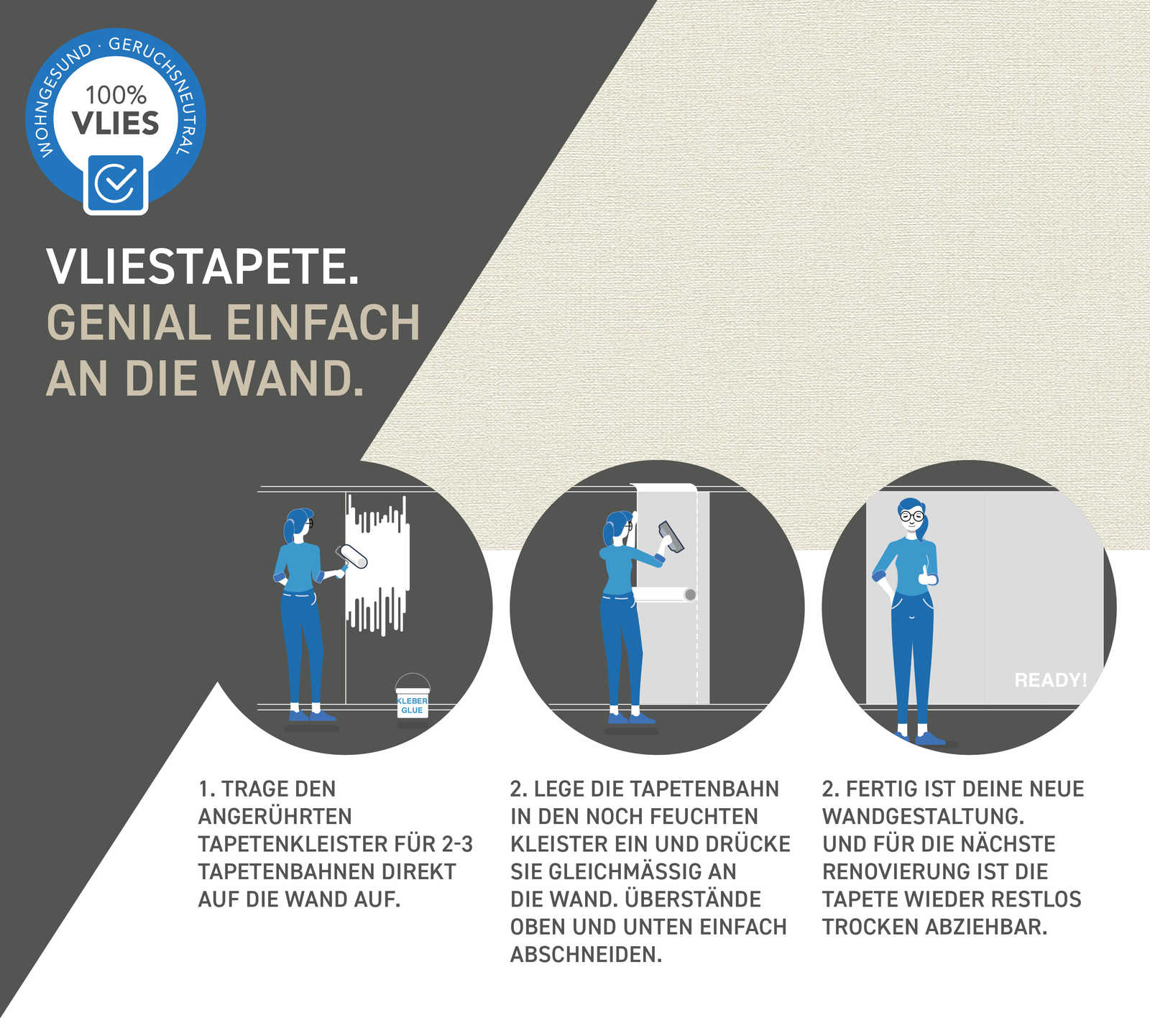 tapetenkleister, wandgestaltung, tapete, anleitung, renovierung