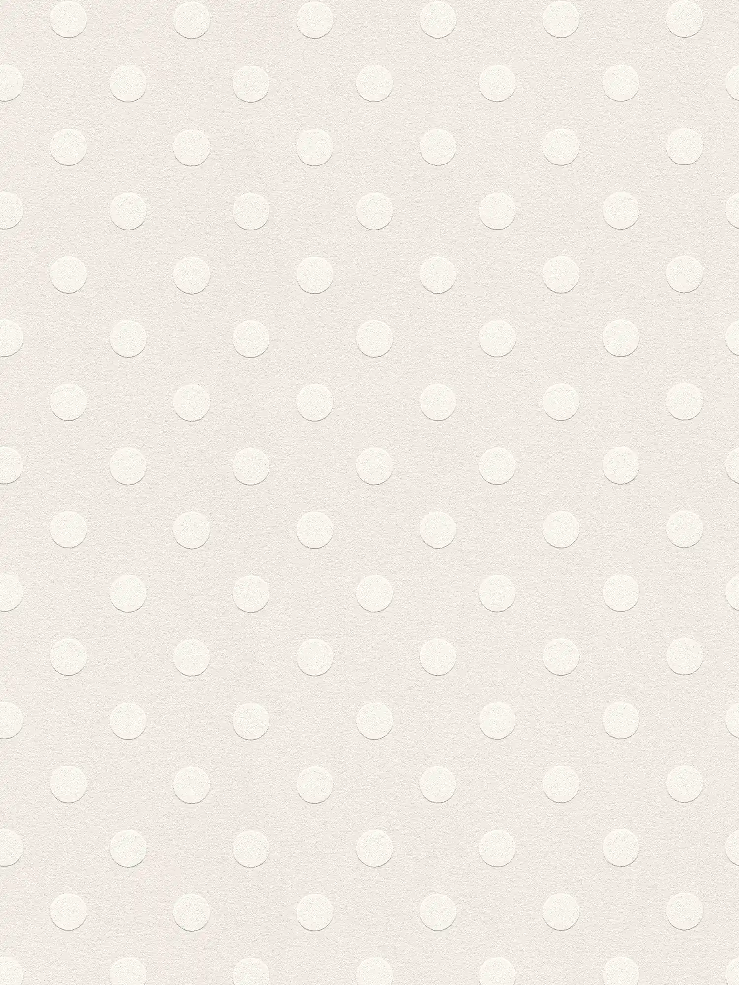         Polka Dots behang stippenpatroon - beige, wit
    