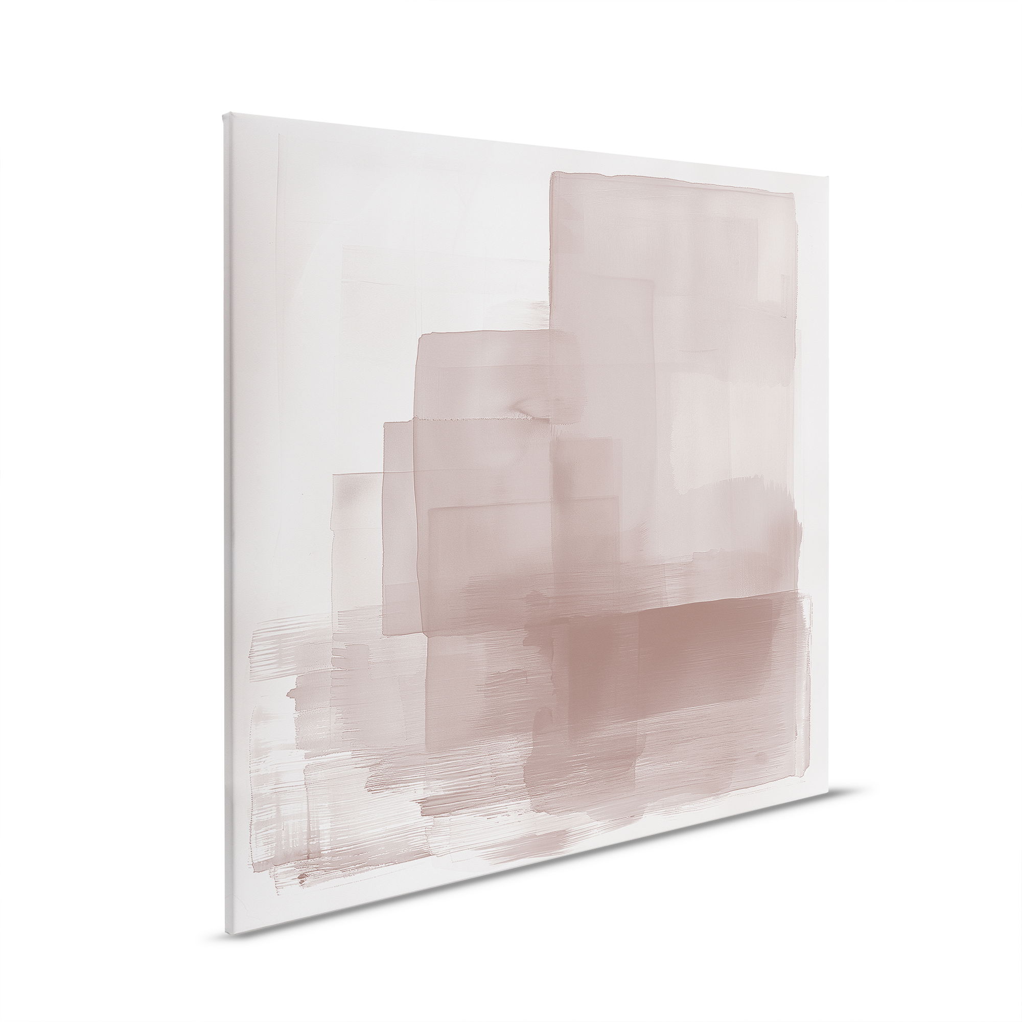         Soft Blush canvas schilderij - Subtiele pastelkleuren voor stijlvolle kamers - 30 x 30 cm - Wit, Roze
    