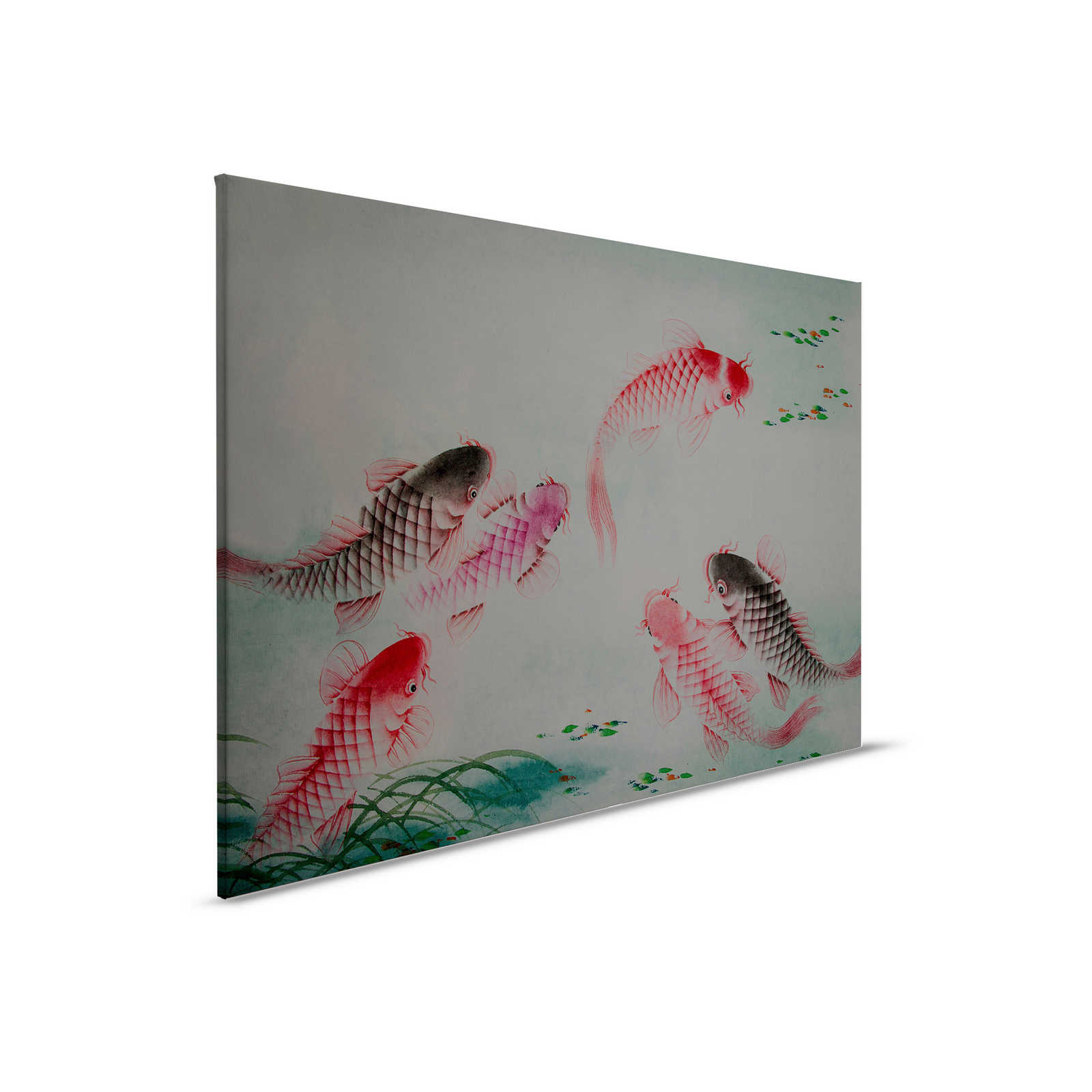         Canvas schilderij Azië Stijl met Koi vijver | muren door patel - 0,90 m x 0,60 m
    