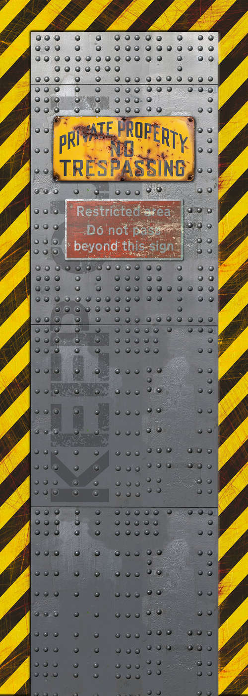             Moderne Fototapete Sicherheitstür auf Premium Glattvlies
        