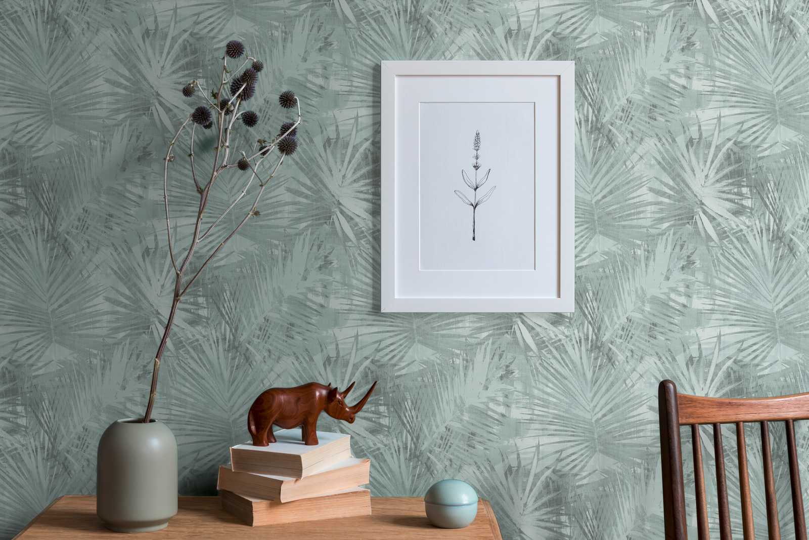 Leaves non-woven wallpaper - abstract fern pattern » online | A.S.