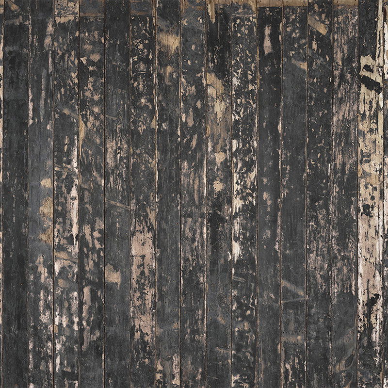         Holzoptik Vliestapete in 3D Fotooptik – Alte Scheunenwand im Waldhütten Design – Braun, Beige
    