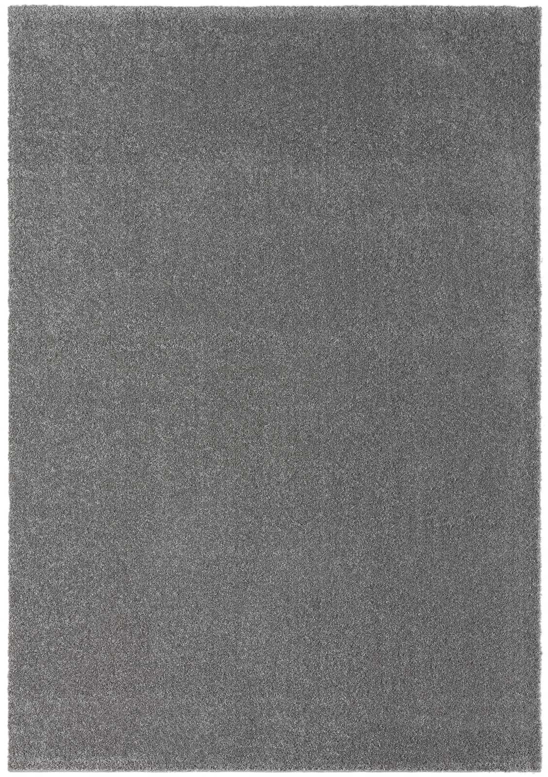             Flauschiger Kurzflor Teppich in Grau – 150 x 80 cm
        