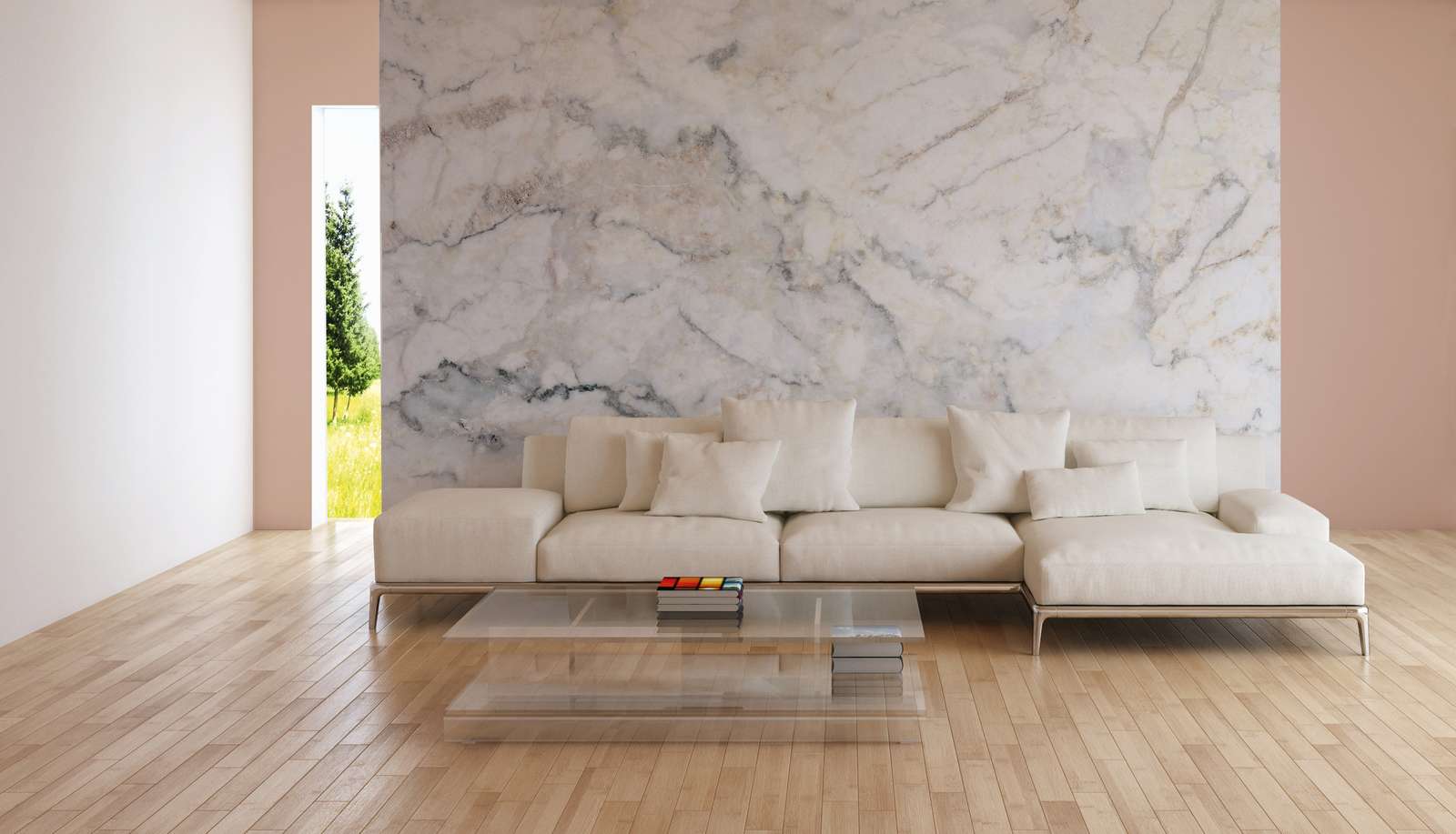 sofa, couch, wohnzimmer, hell, holzboden