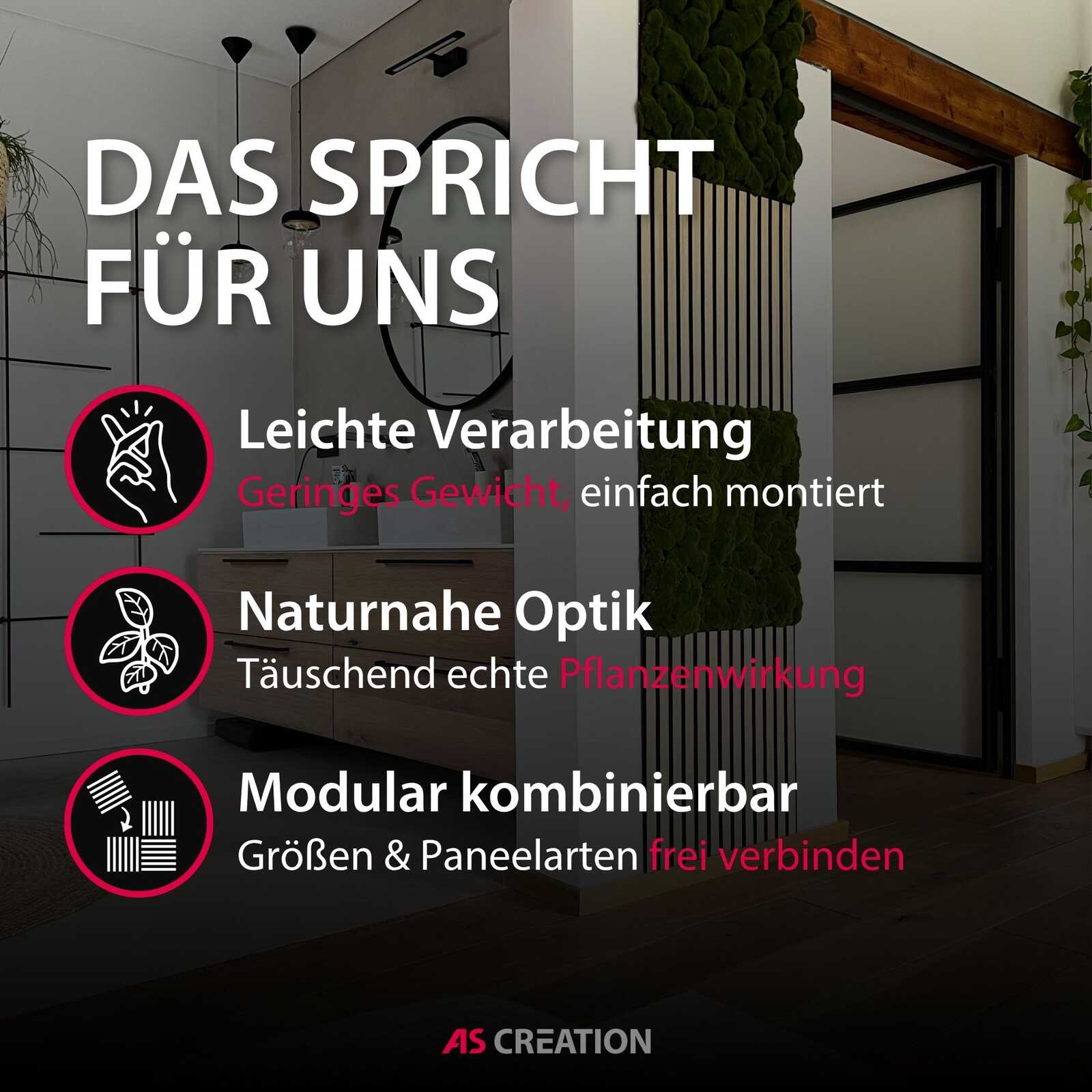 home decor, interior, plants, wandgestaltung, modulare paneele