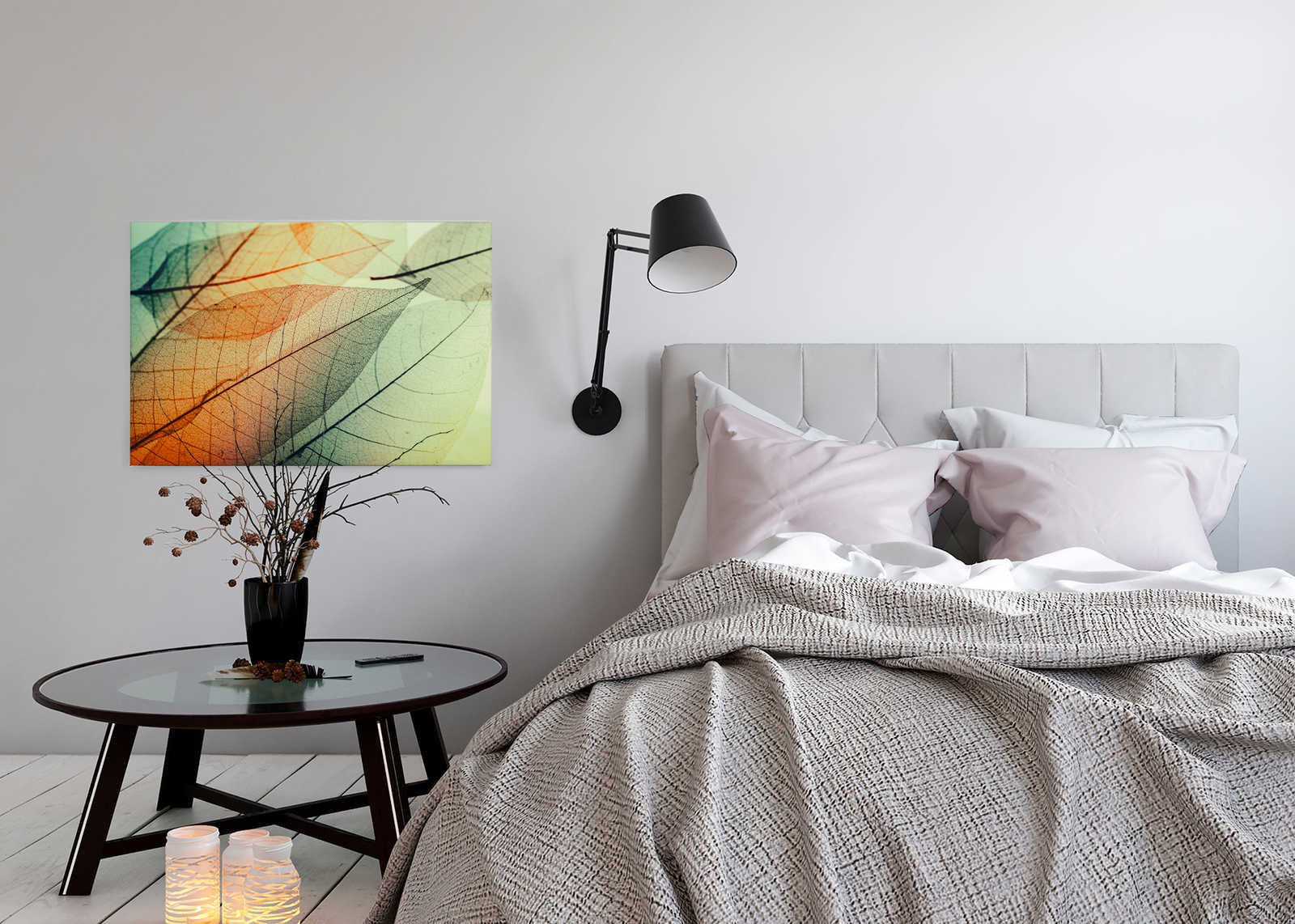             Leinwand mit Blätter-Design – 0,90 m x 0,60 m
        