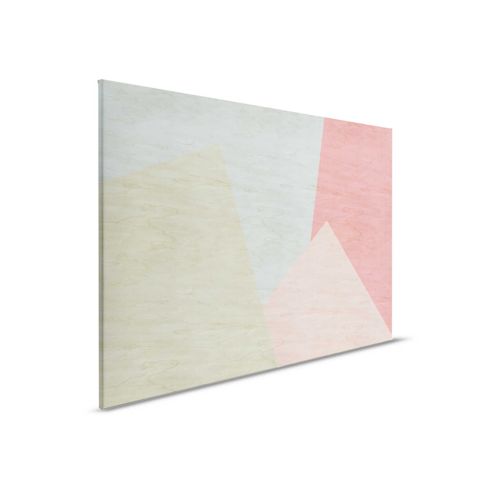             Inaly 2 - Abstraktes, buntes Leinwandbild in Sperrholz Optik – 0,90 m x 0,60 m
        