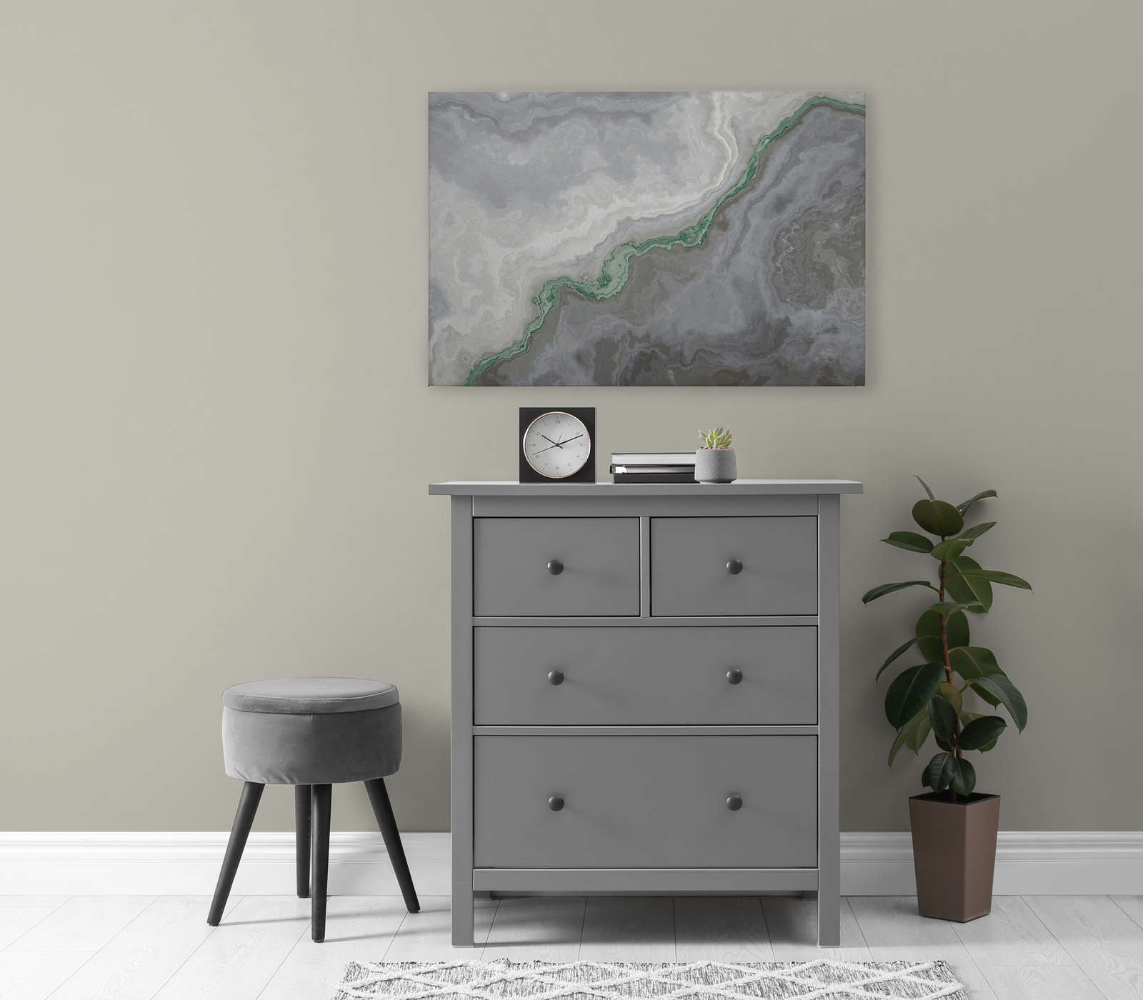             Quarz-Leinwandbild mit Marmorierung – 0,90 m x 0,60 m
        