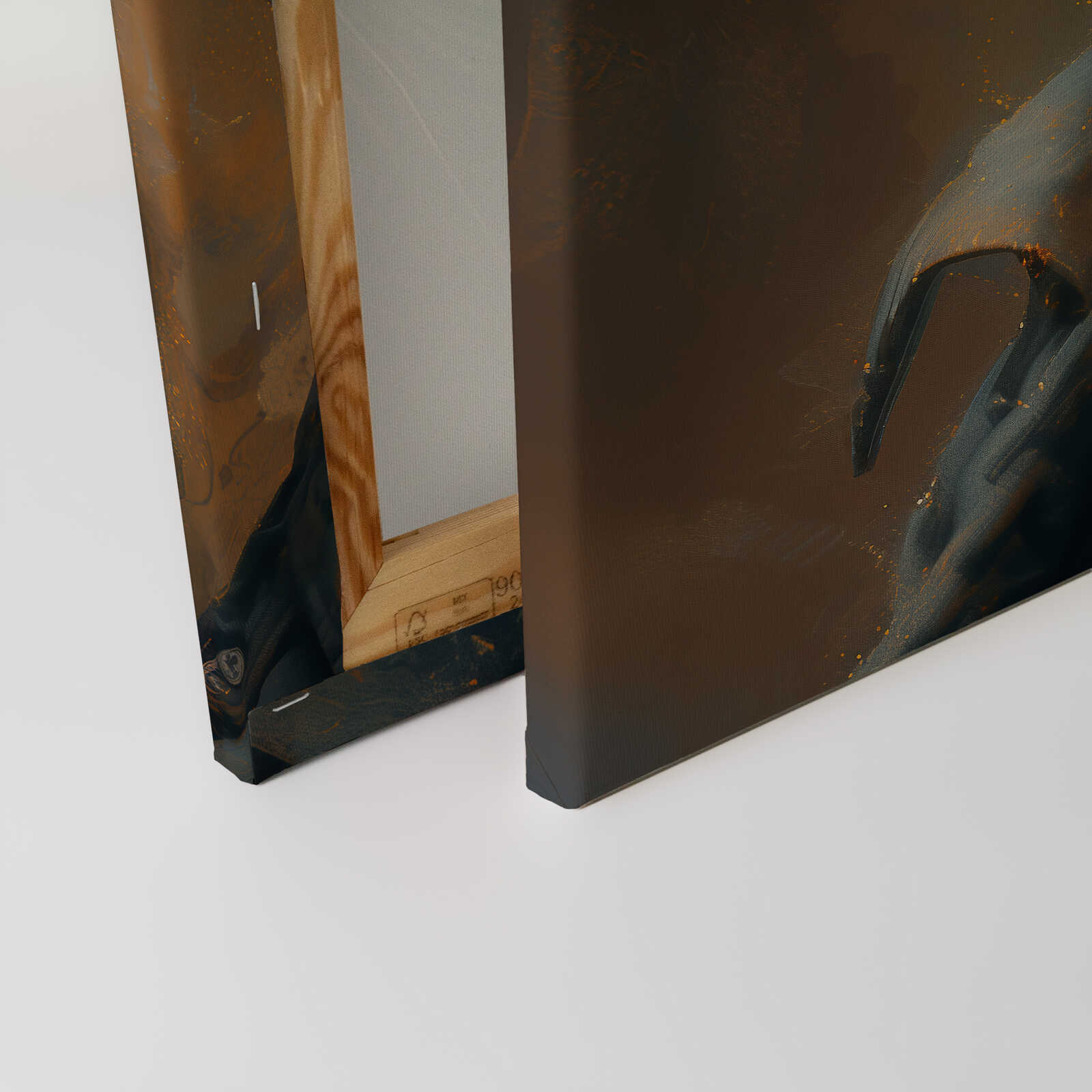             Abenteuerliche Katze - Leinwandbild im Steampunk-Design – 40 x 50 cm - Schwarz, Gold
        