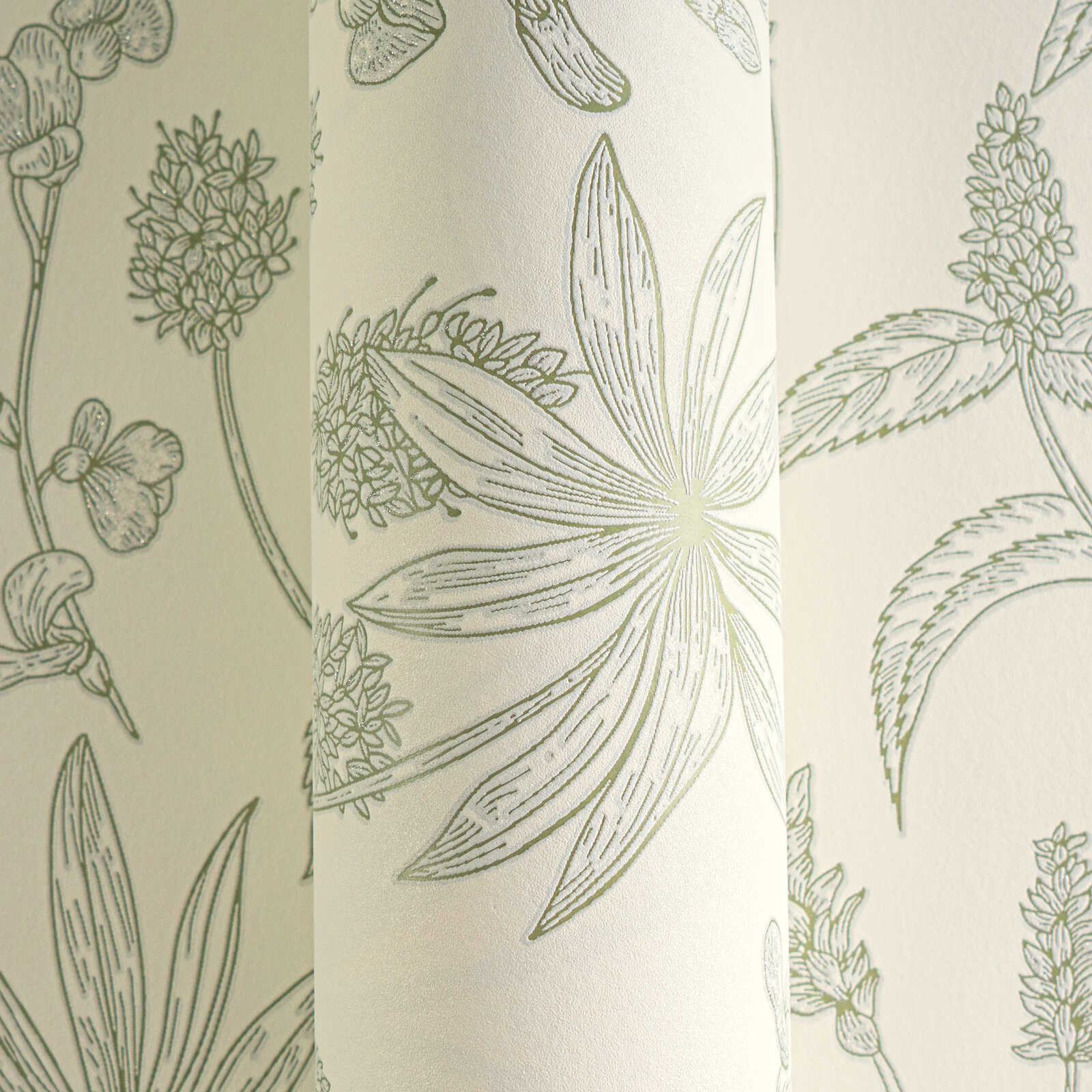 Kunst, Florales Design, Grafiken, Muster, Vogel