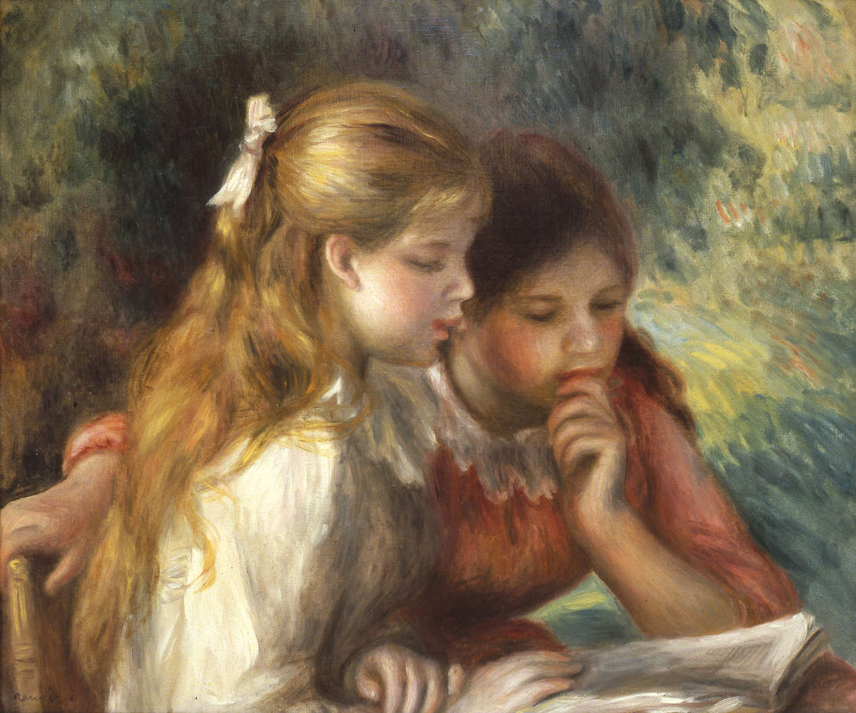 Fototapete 'Die Lesung' von Pierre Auguste Renoir
