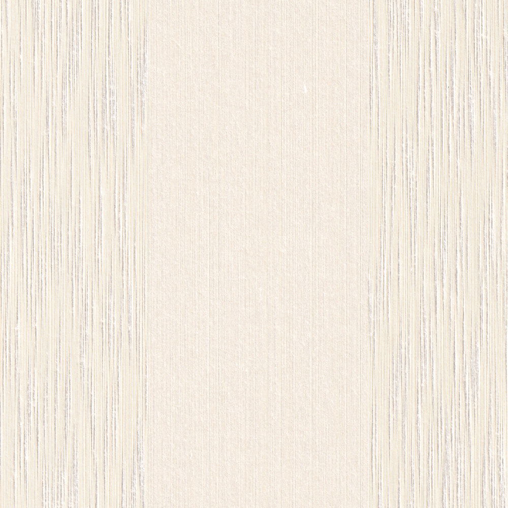             Tapete mit floralem Ornament Muster & Struktureffekt – Creme
        