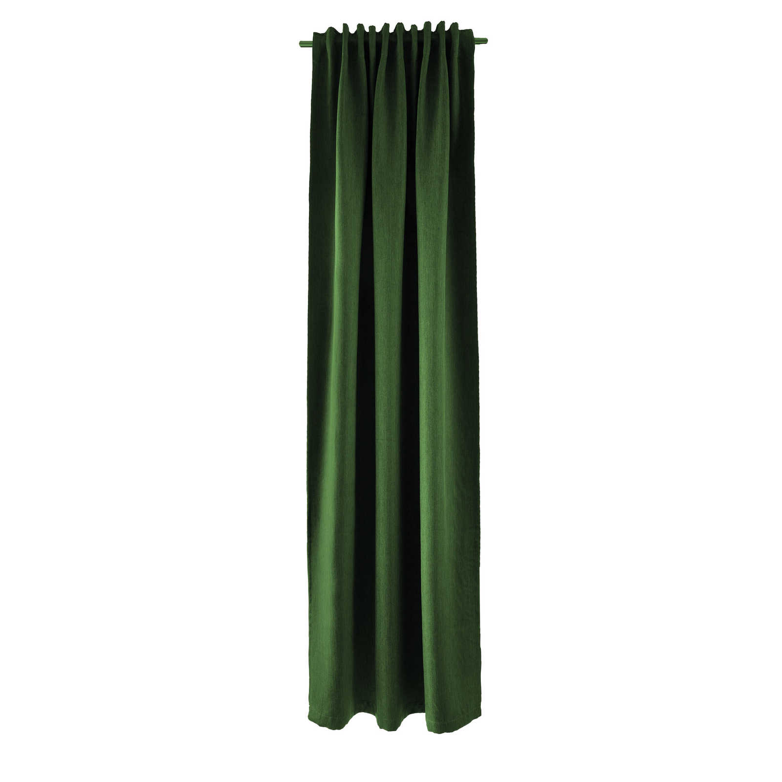         Echarpe décorative à passants 140 cm x 245 cm fibre synthétique vert foncé
    