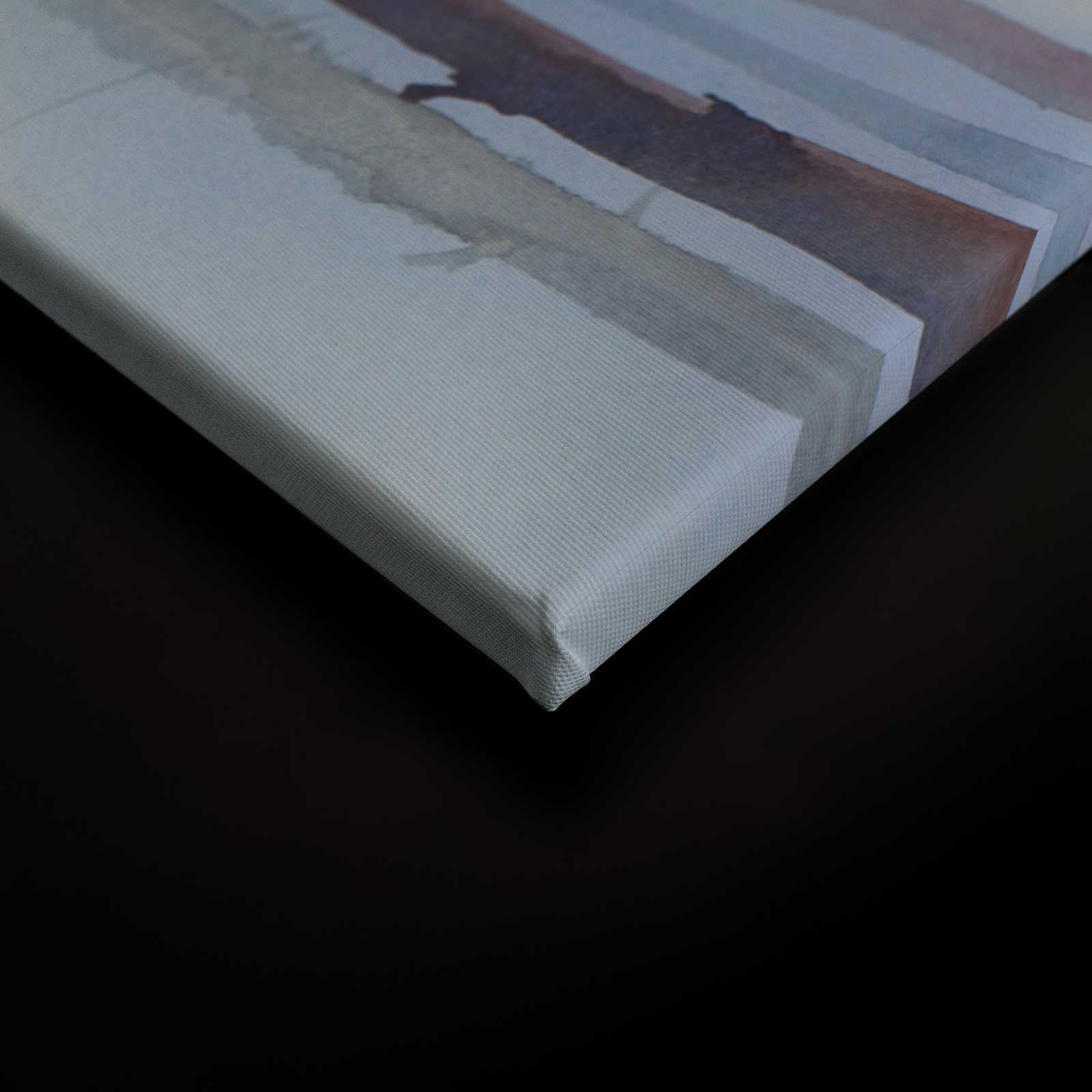 Leinwand mit Waldmotiv im Aquarellstil – 0,90 m x 0,60 m