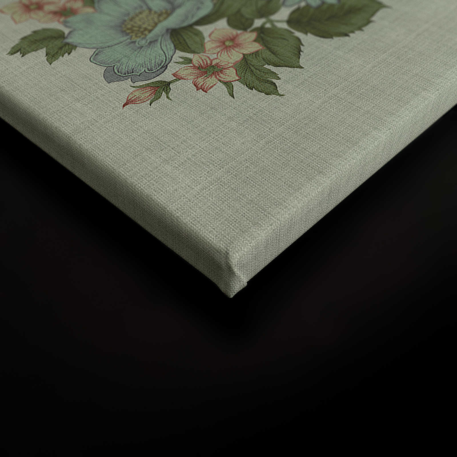             Jaipur 1 - Leinwandbild Indien Tempel & Blumen Design – 1,20 m x 0,80 m
        