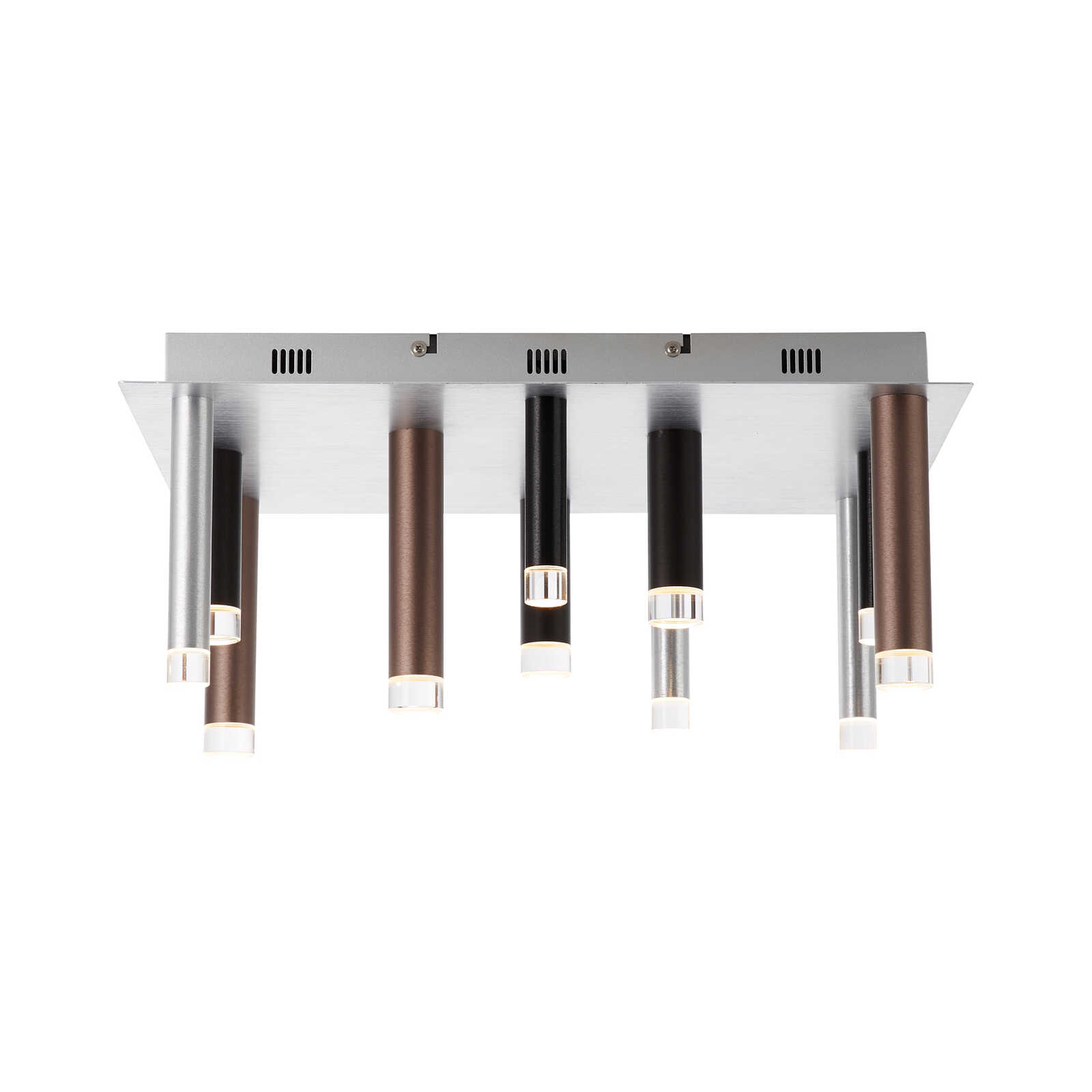 Metal ceiling light - Eddy 7 - Brown