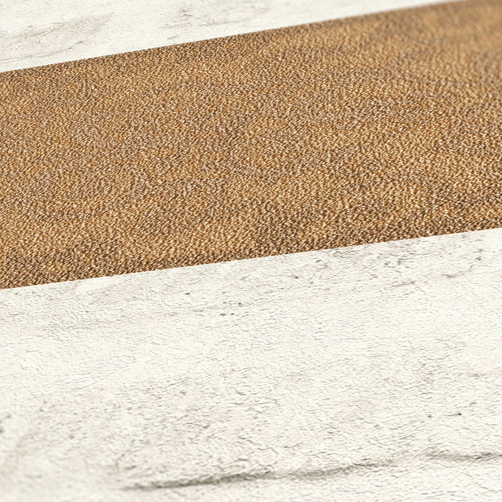             Goldene Tapetenborte mit Vintage Ornamenten – Metallic
        