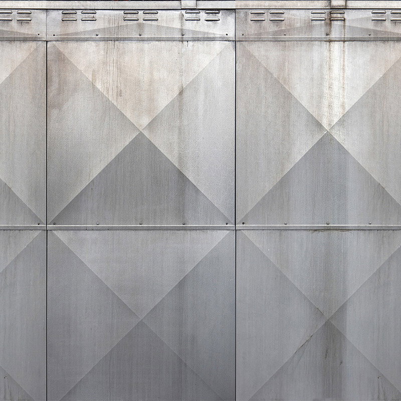 Metall, Paneel, Geometrisch, Wandstruktur, Grau