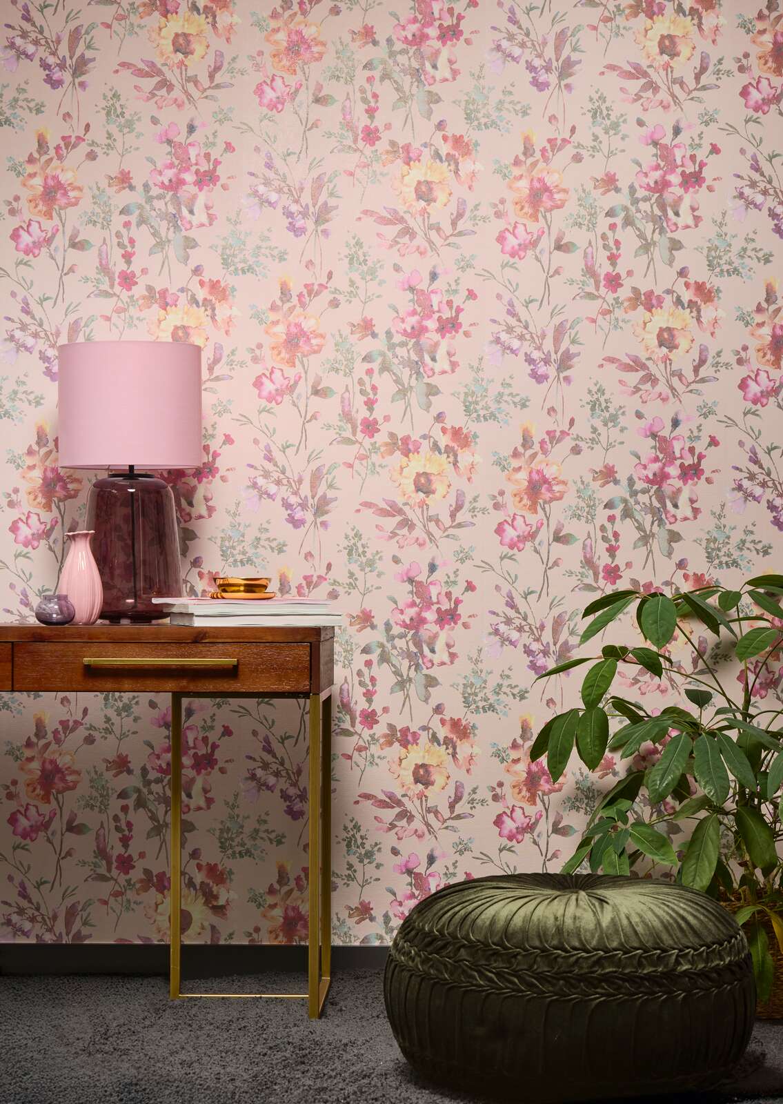 Lampe, Mobiliar, Inneneinrichtung, Pflanze, Mauer