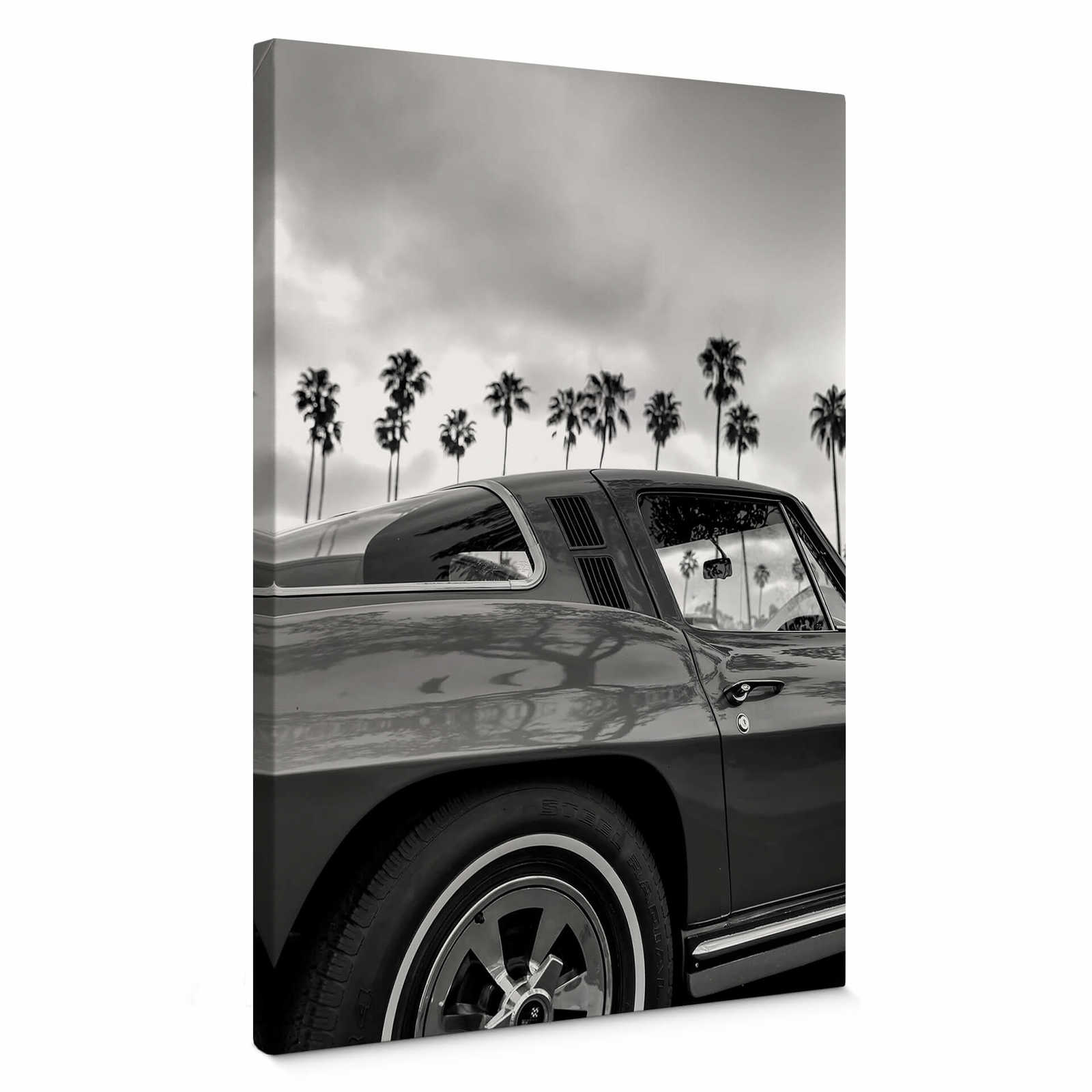         Black and white canvas print California vintage
    