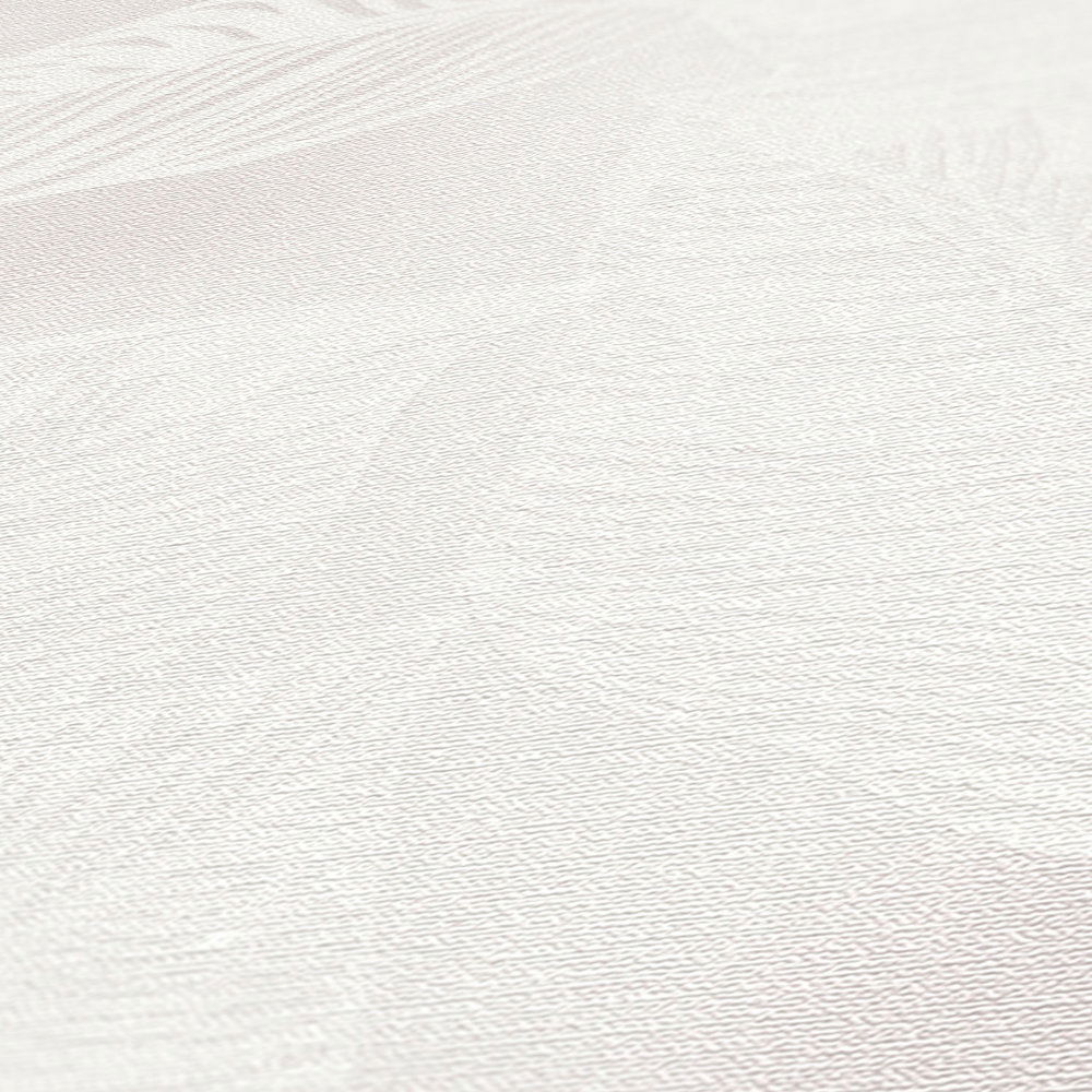             Vliesbehang met bladeren PVC-vrij - wit, grijs
        