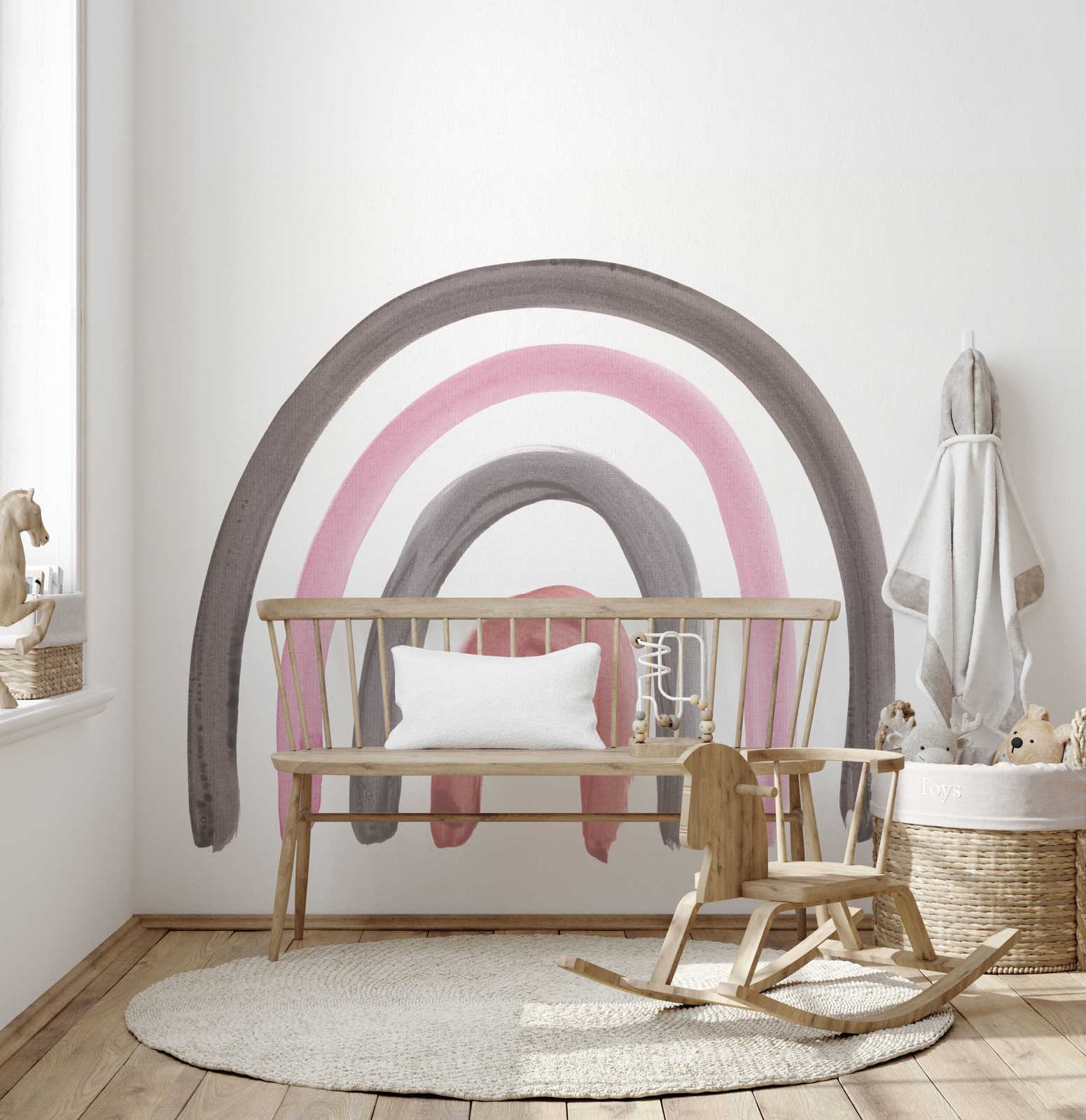         Papier peint panoramique couleurs arc-en-ciel féminin
    