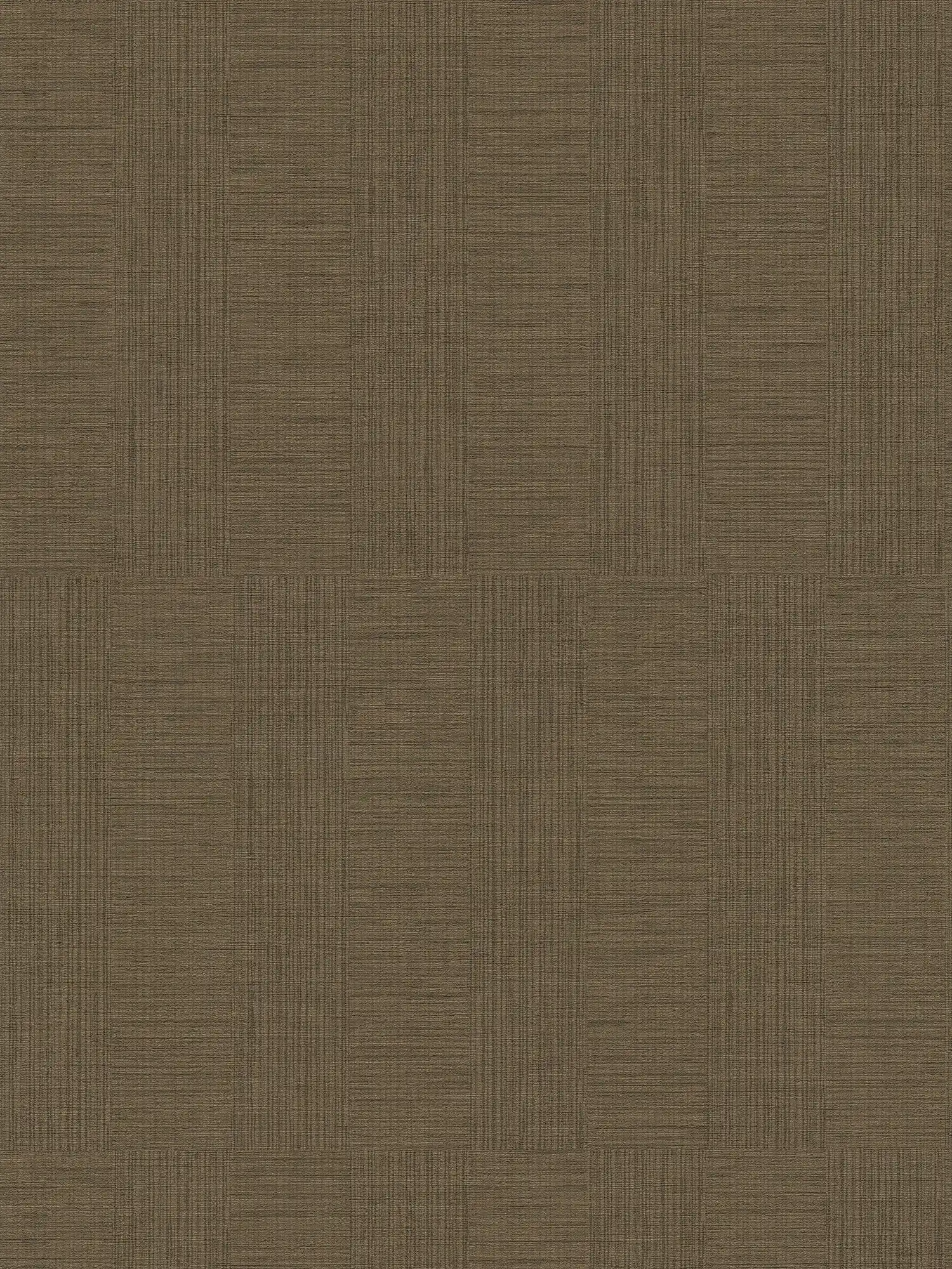         Papier peint chiné avec motif rectangulaire style rétro - marron
    