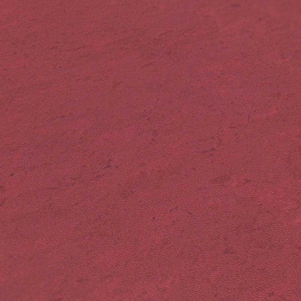             Kaminrote Vliestapete mit Betonoptik – Rot
        
