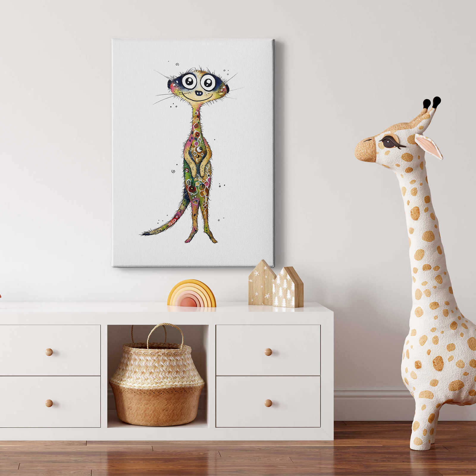             Kinder Leinwandbild Erdmännchen von Hagenmeyer – 0,50 m x 0,70 m
        