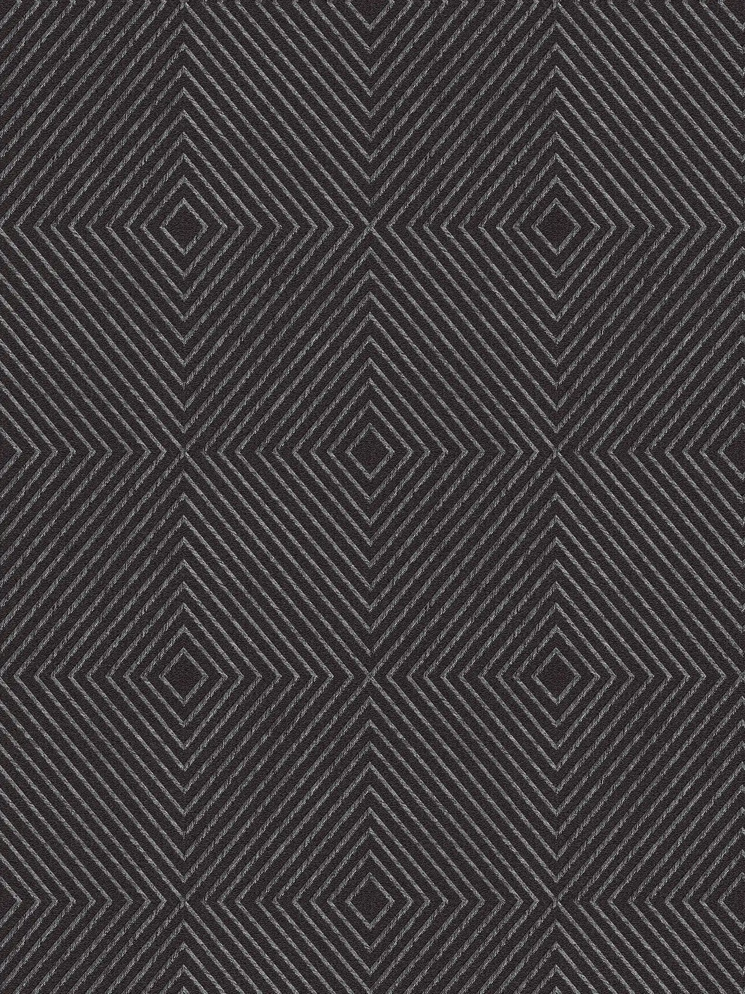         Papier peint design graphique, style scandinave - noir, argenté
    