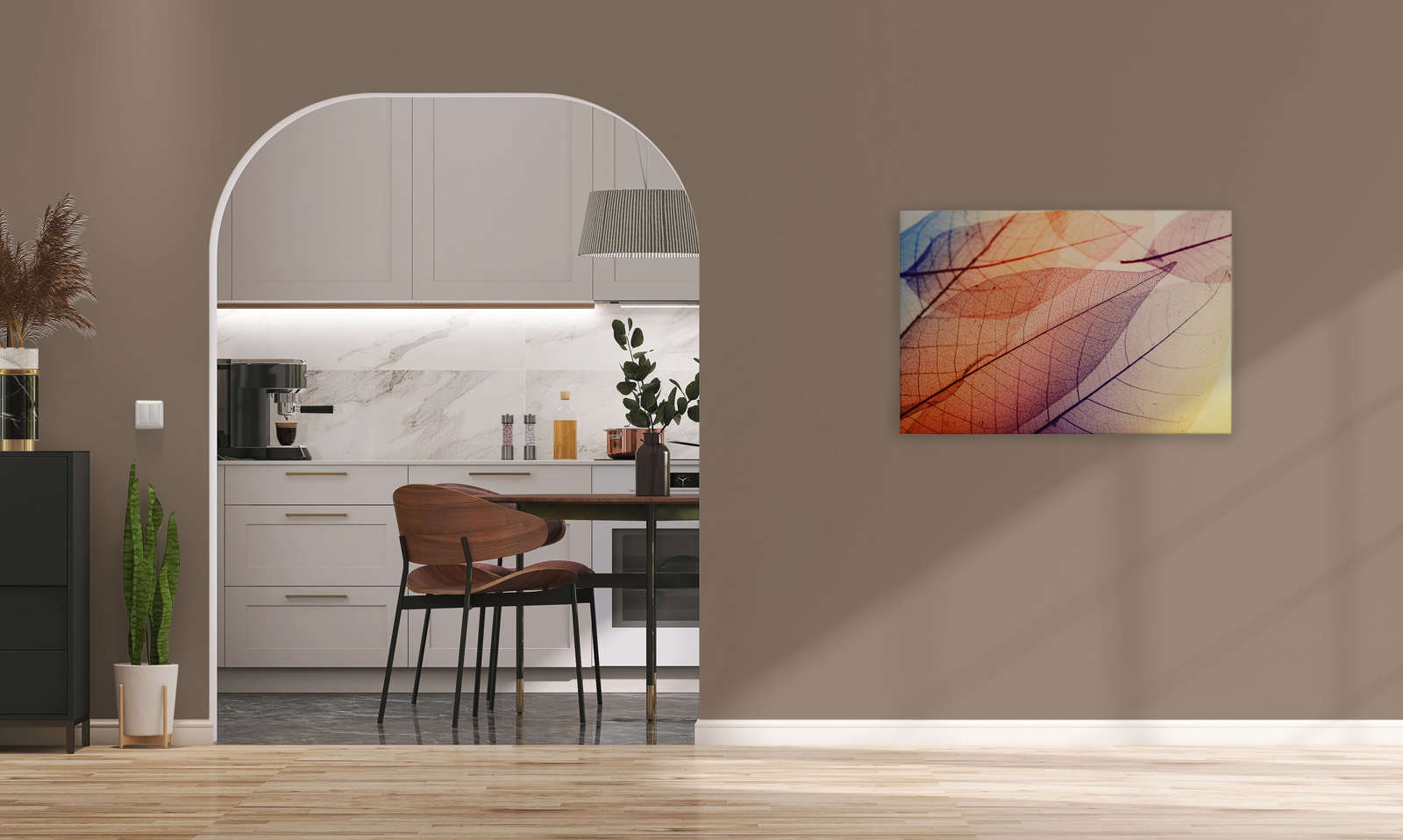             Leinwand mit Blättermuster Röntgen – 0,90 m x 0,60 m
        