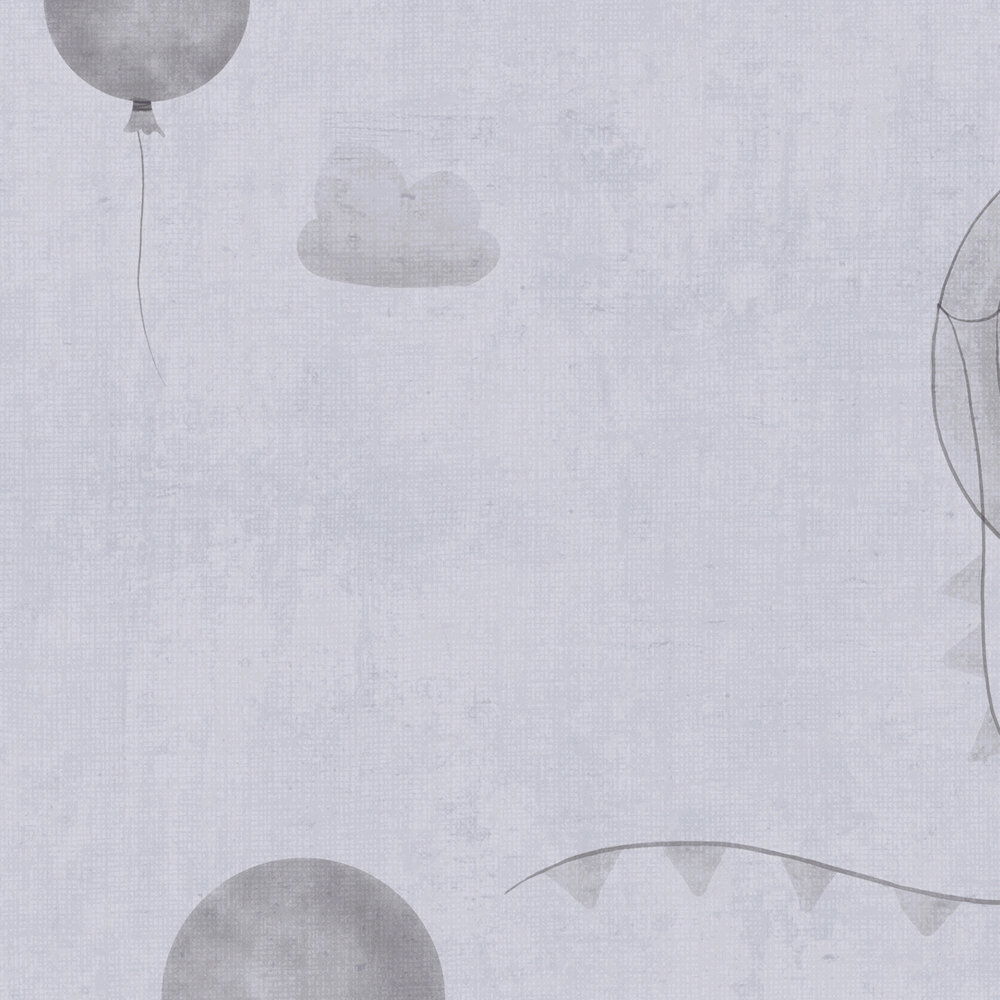             Vliestapete mit Heißluftballons in sanften Pastelltönen – Traumhafte Wandgestaltung fürs Kinderzimmer – Grau
        