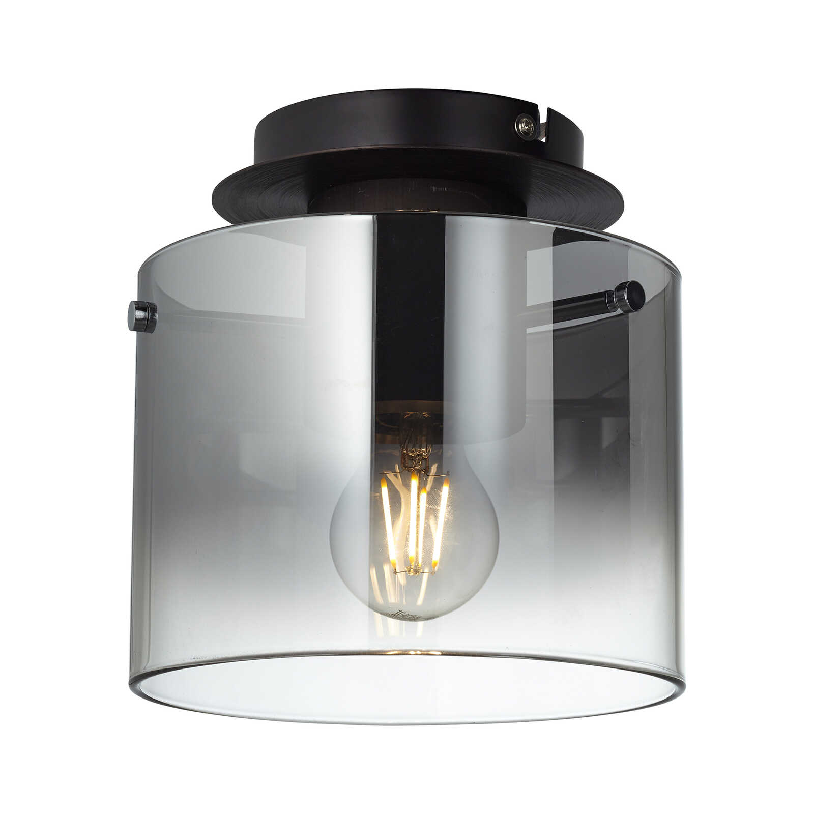         Glass ceiling light - Benett 2 - Brown
    