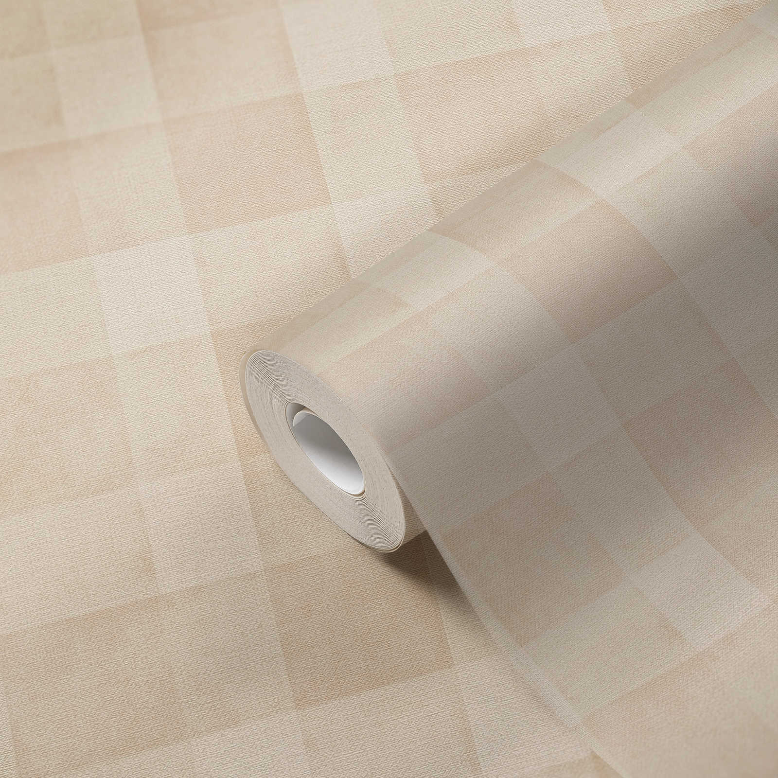 Hansband, Tapetenrolle, Beige Muster, Kleidungstapete, Gewebte Textur