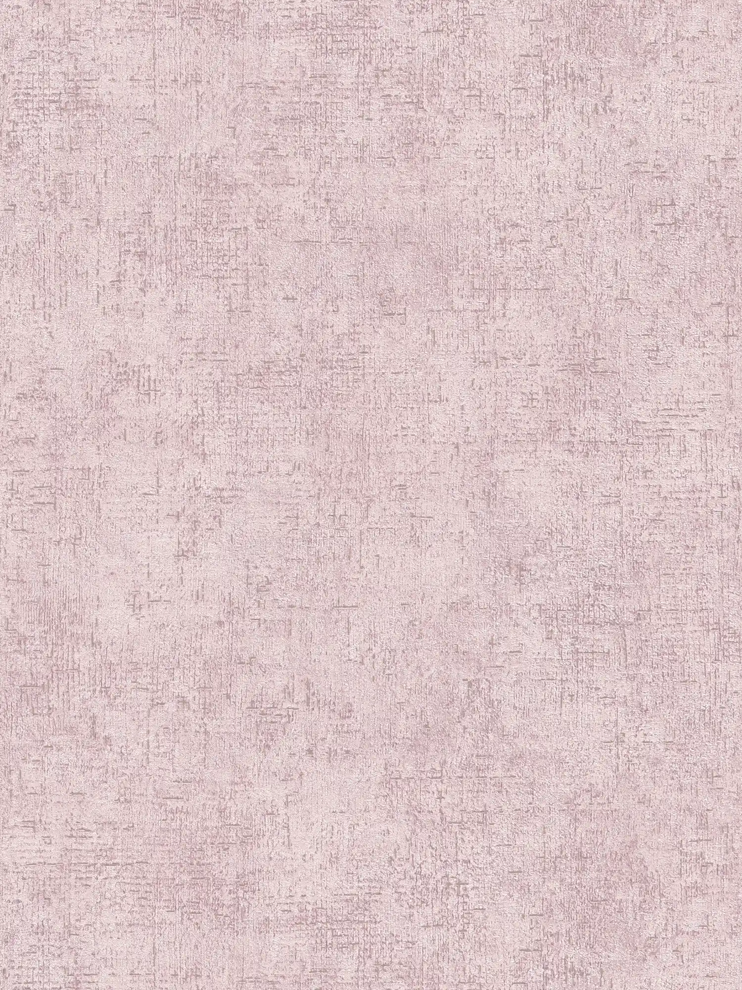         Non-woven wallpaper rustic plaster structure - pink, glossy
    