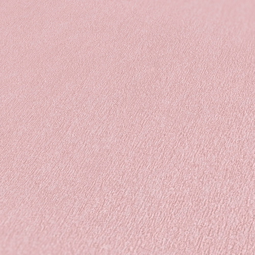 Rosa Tapete unifarben mit Farbschraffur