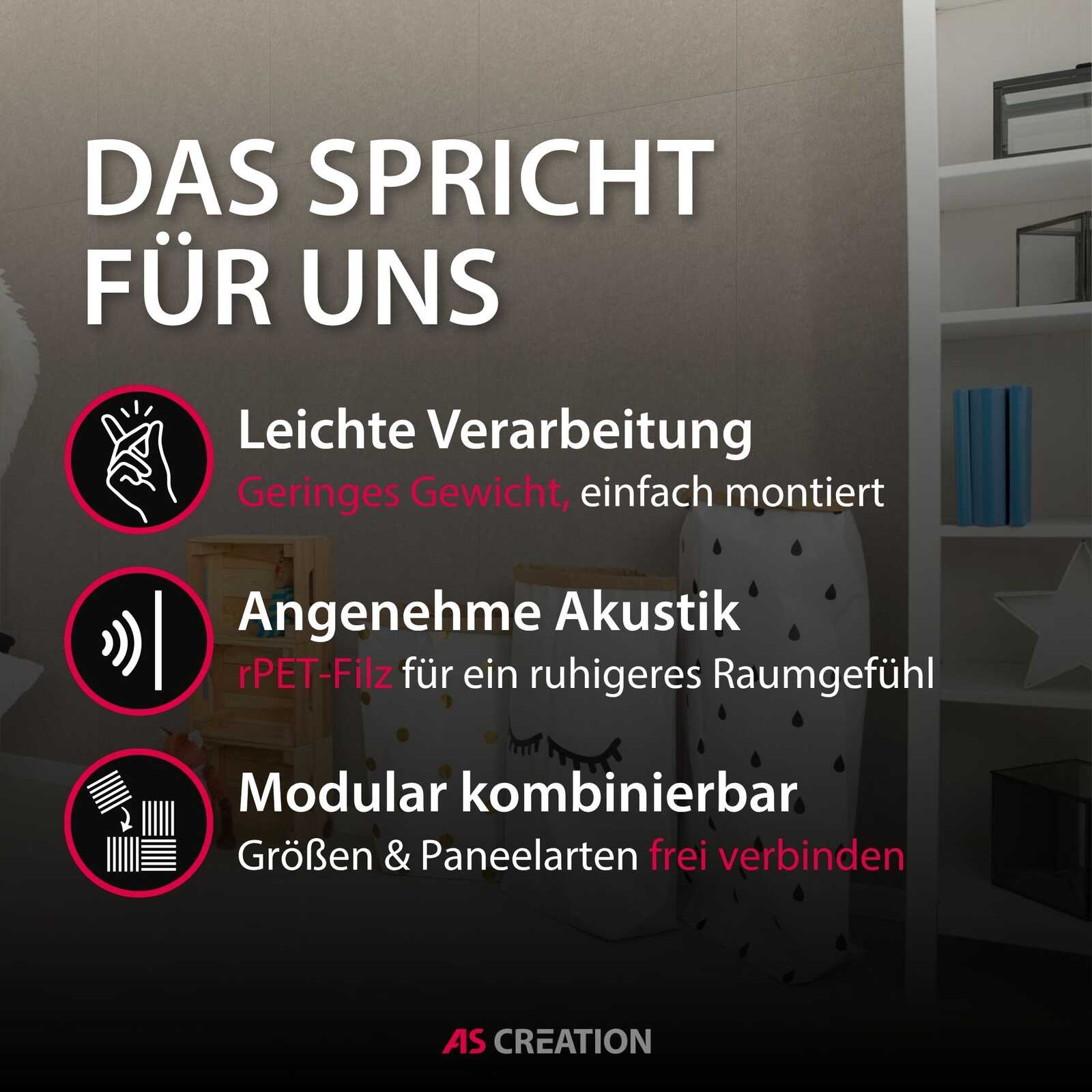 Modular, Kombinierbar, Größen, Paneele, Akustik