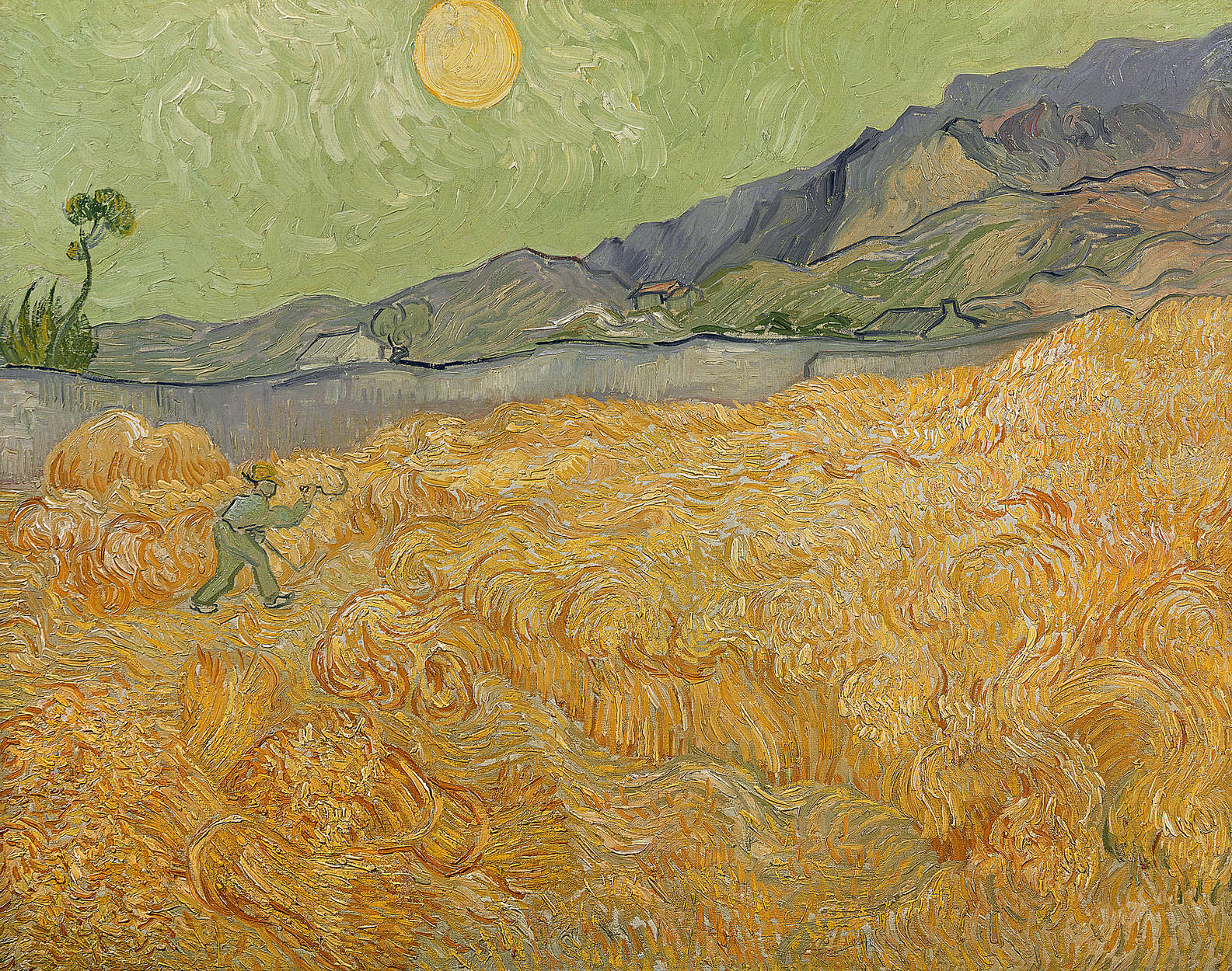             Fototapete 'Weizenfeld mit Schnitter' von Vincent van Gogh
        