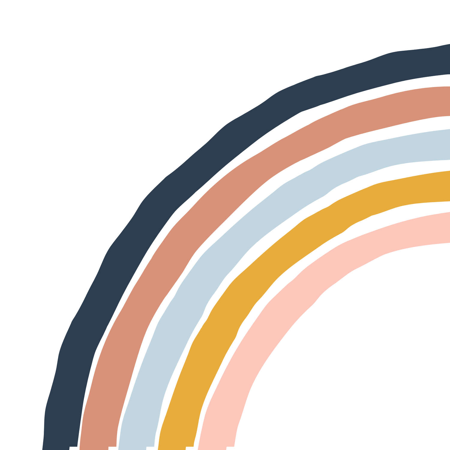             Fototapete fürs Kinderzimmer mit gemaltem Regenbogen – Glattes & mattes Vlies
        