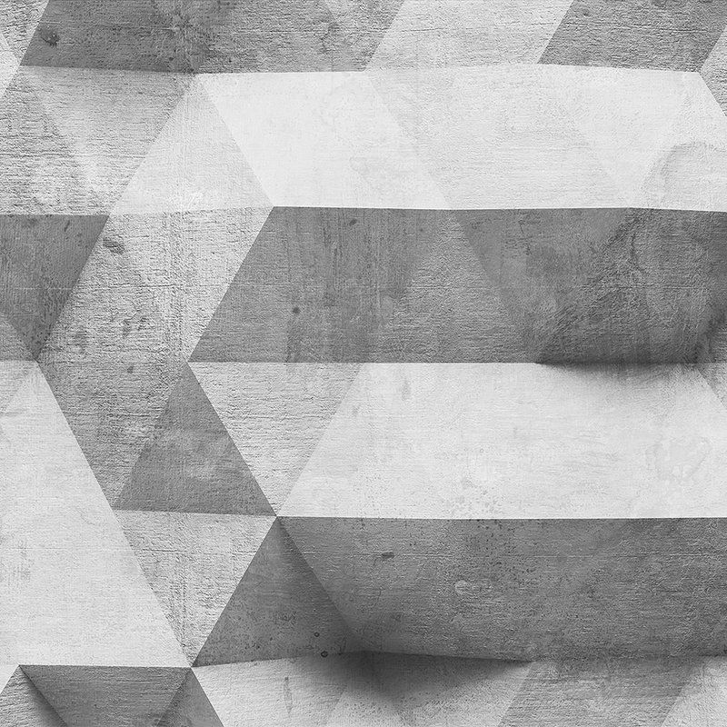         Mur de béton avec des motifs 3D Papier peint - Gris
    