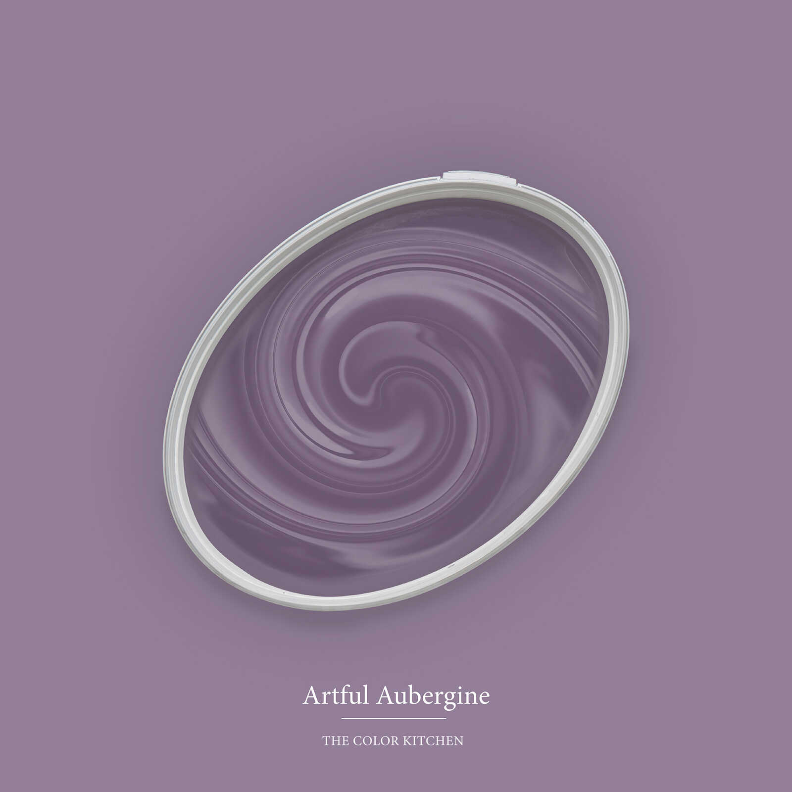 Artful Aubergine, eggplant color, Swirl pattern, Farbmuster, Farbpalette