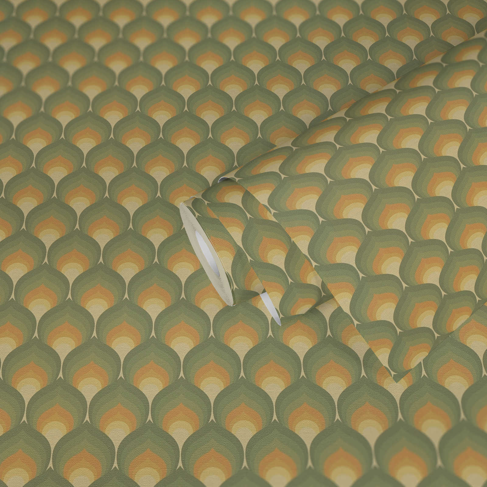 wallpaper - scale pattern - retro style » buy online | A.S.